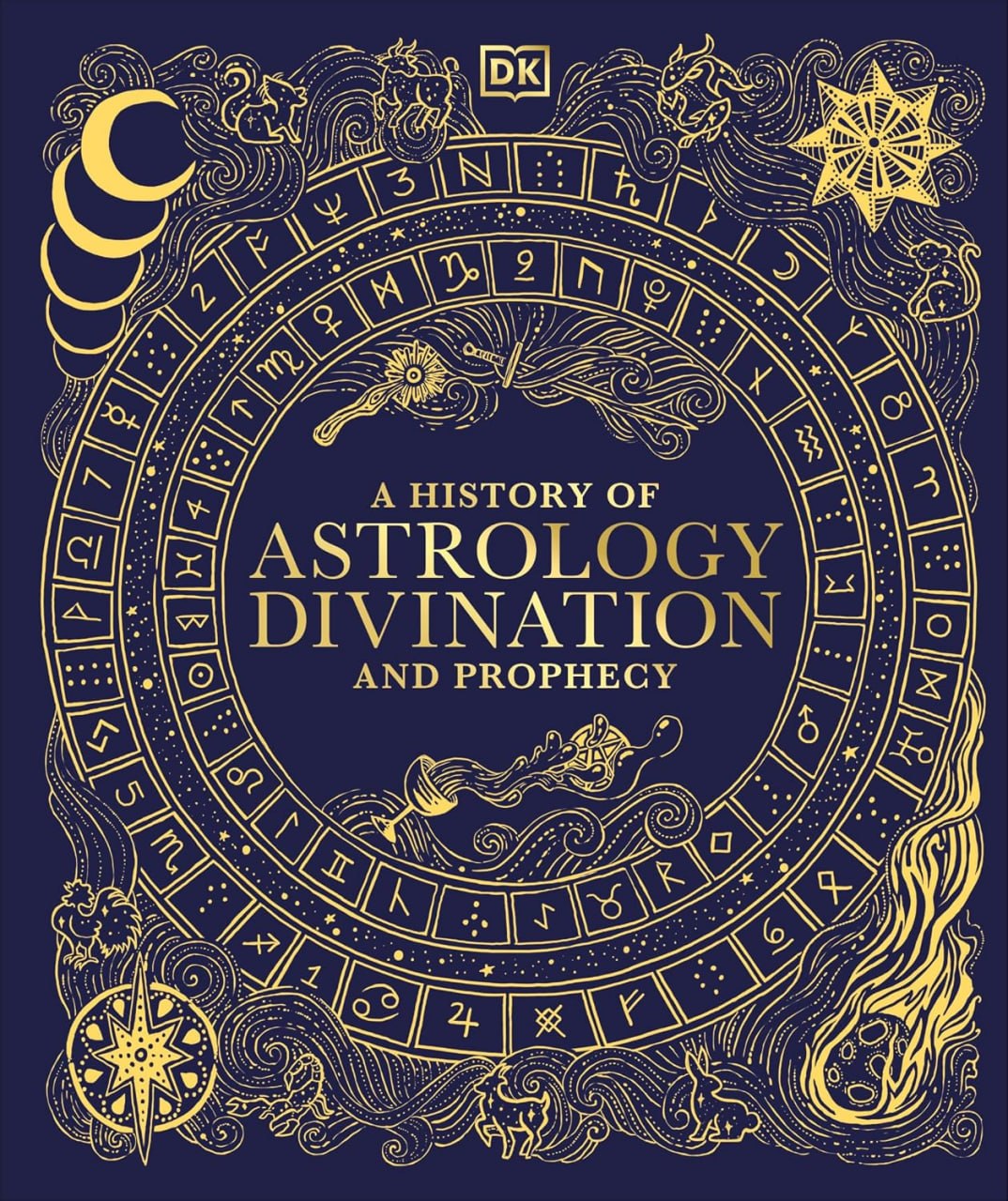 Portada ampliada de A HISTORY OF ASTROLOGY DIVINATION AND PROPHECY