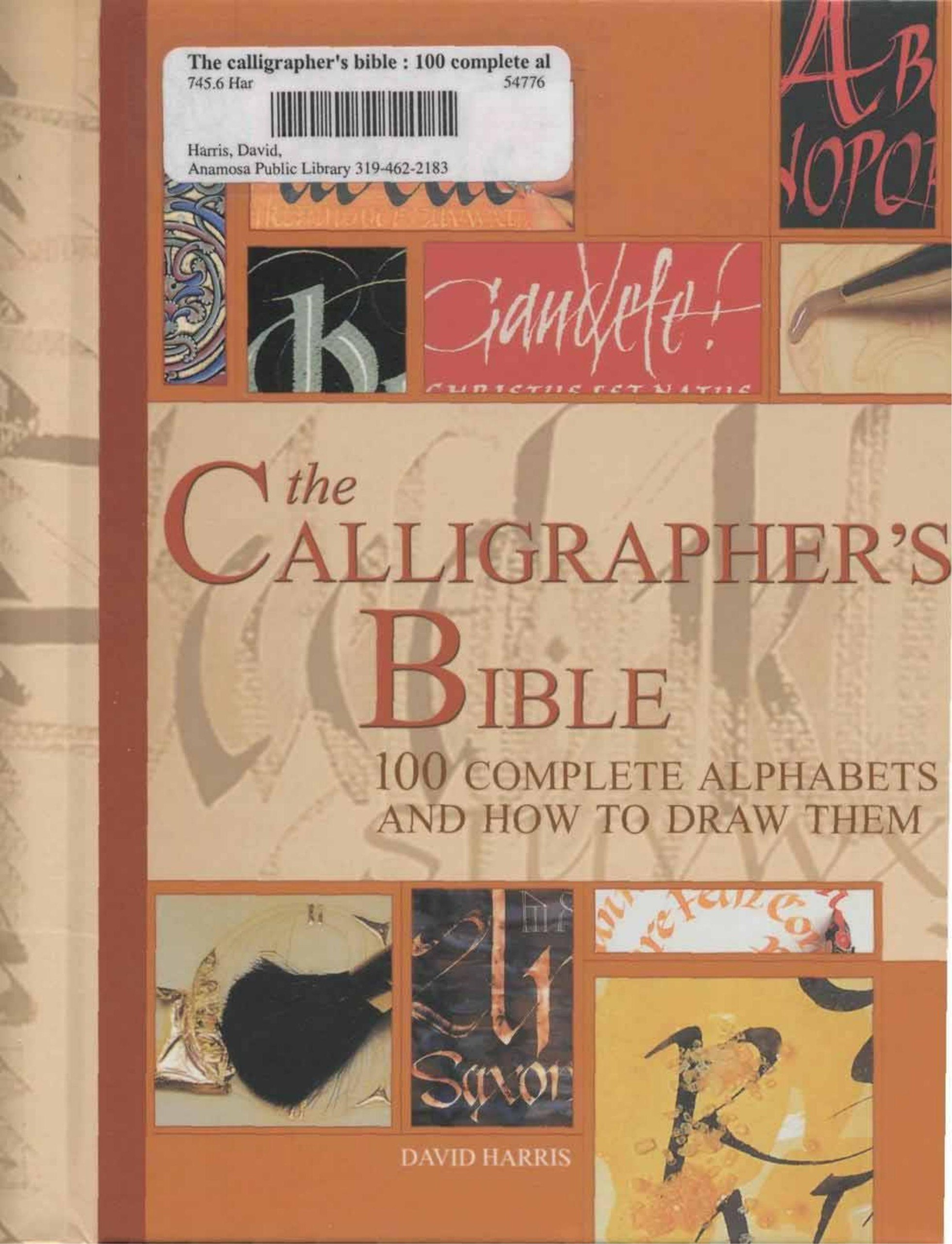Portada ampliada de the Calligrapher's Bible
