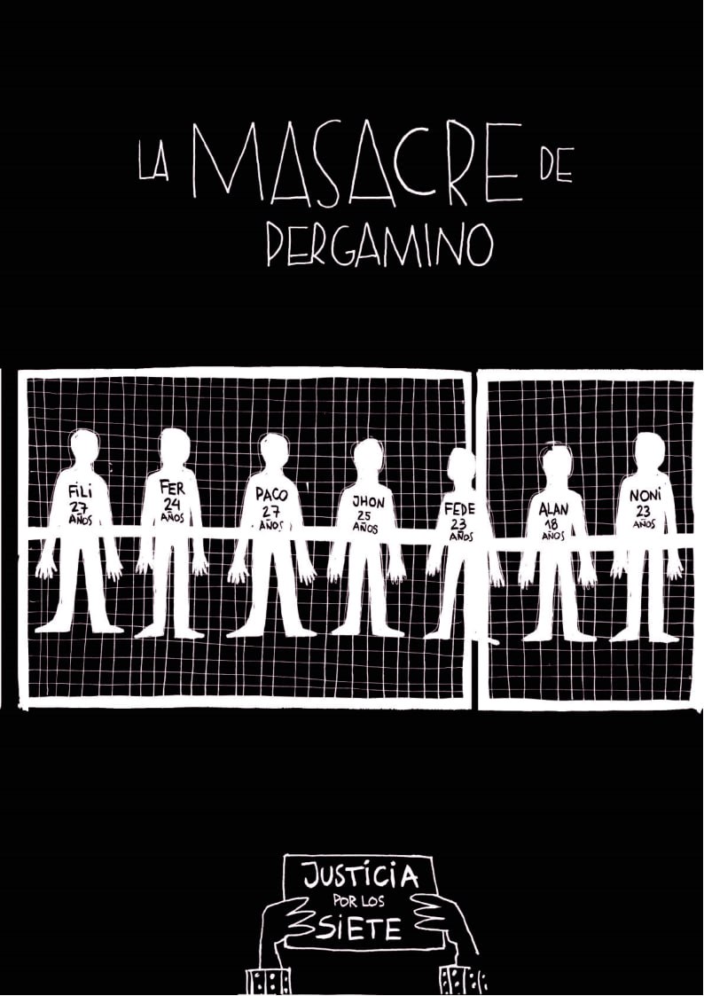 Portada ampliada de LA MASACRE DE PERGAMINO
