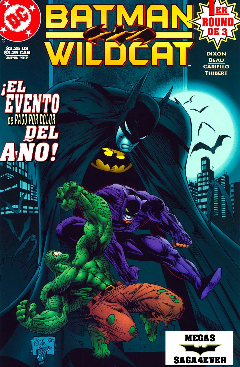 Portada ampliada de BATMAN Y WILDCAT
