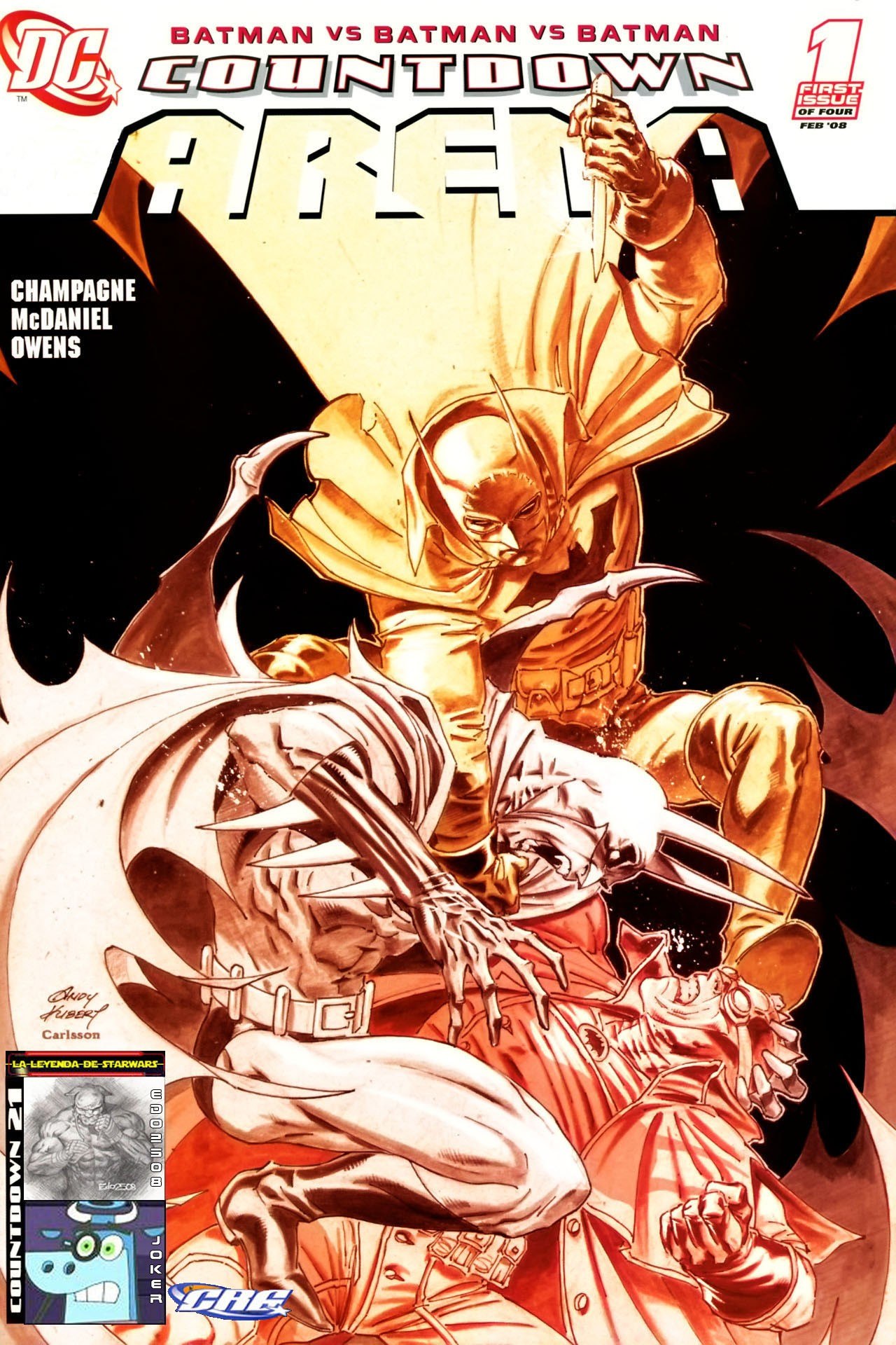 Portada ampliada de BATMAN VS BATMAN VS BATMAN COUNTDOWN ARENA