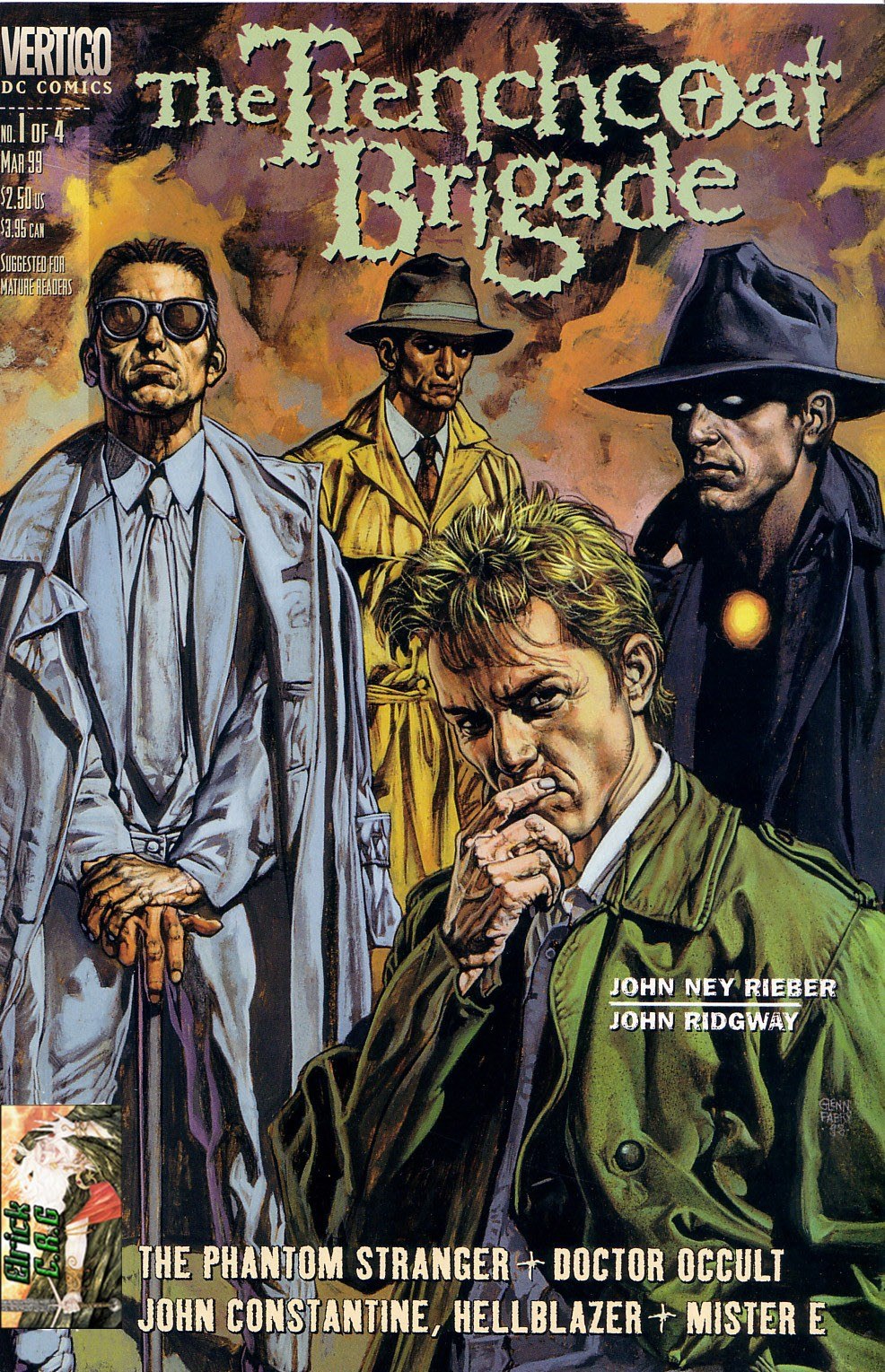 Portada ampliada de The Trenchcoat Brigade