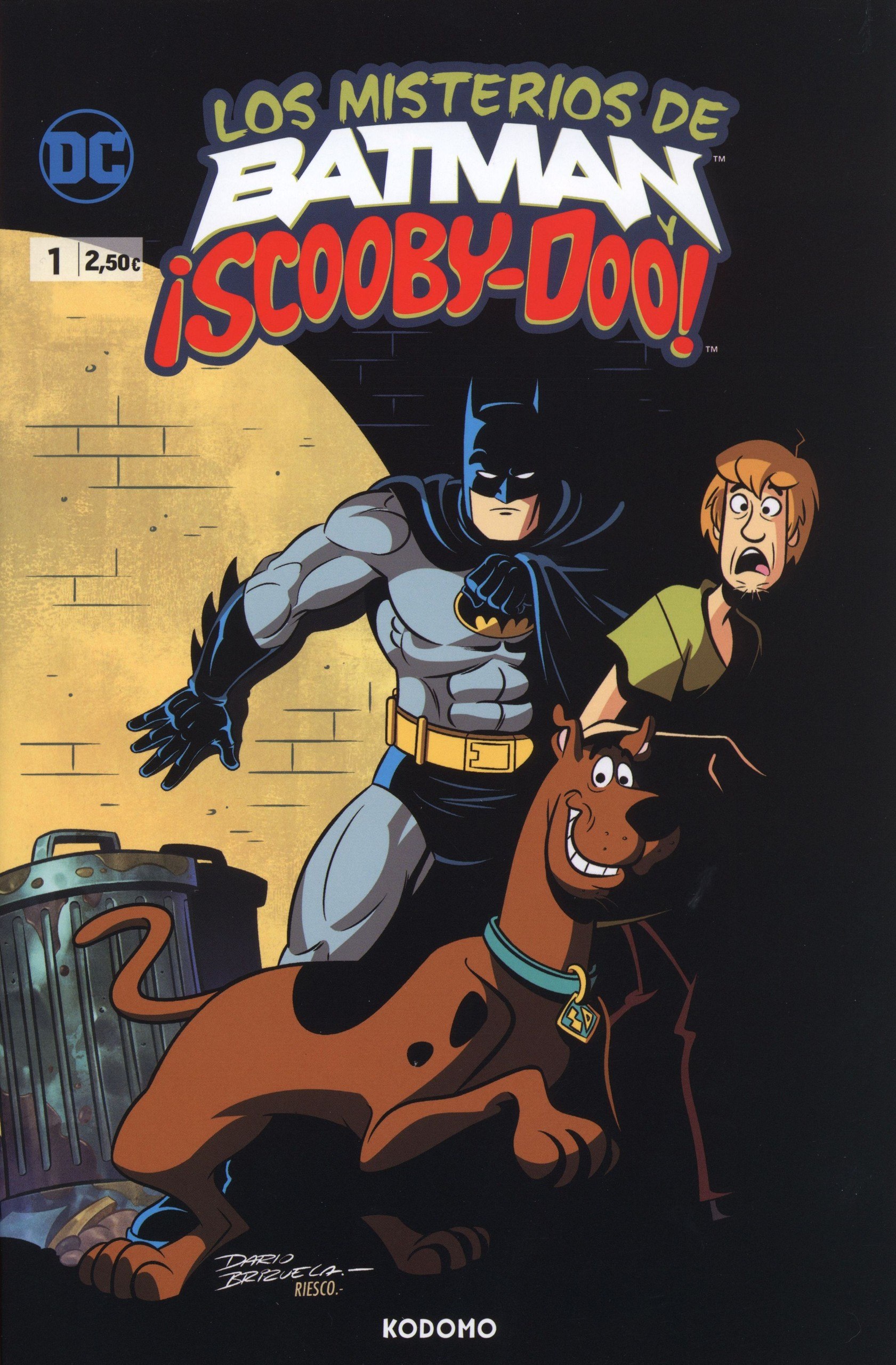 Portada ampliada de Los Misterios de Batman y Scooby-Doo!
