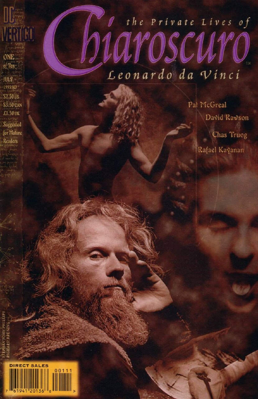Portada ampliada de the Private Lives of Chiaroscuro Leonardo da Vinci
