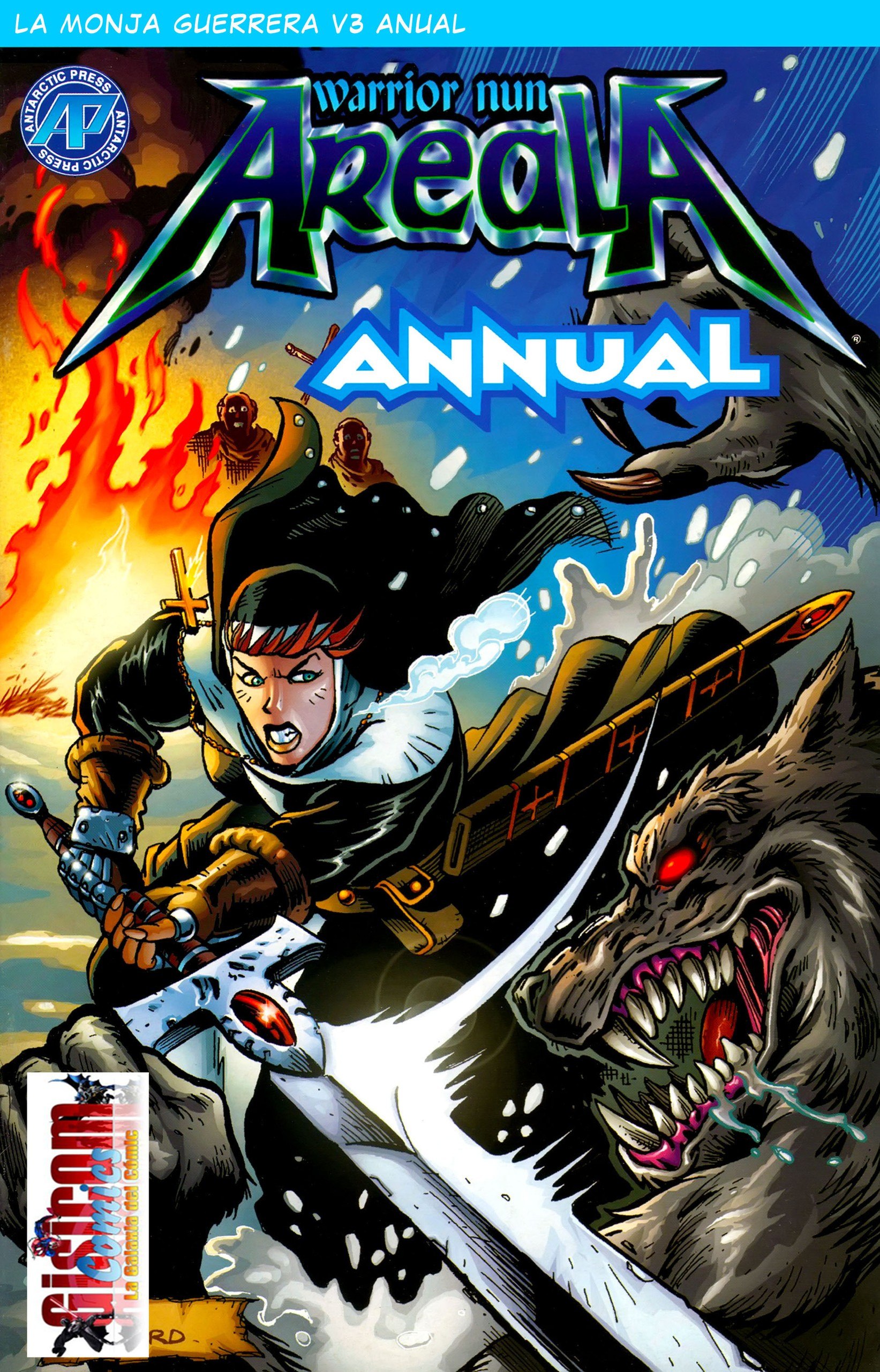 Portada ampliada de Warrior nun Aredia Annual
