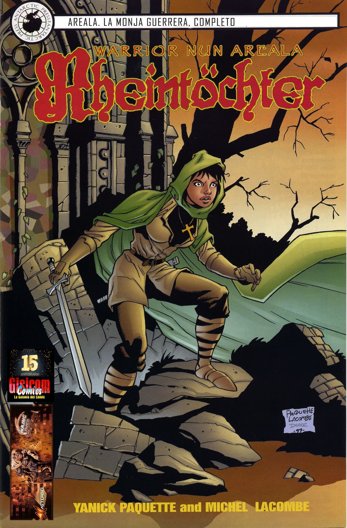 Portada ampliada de Areal: La Monja Guerrera. Completo