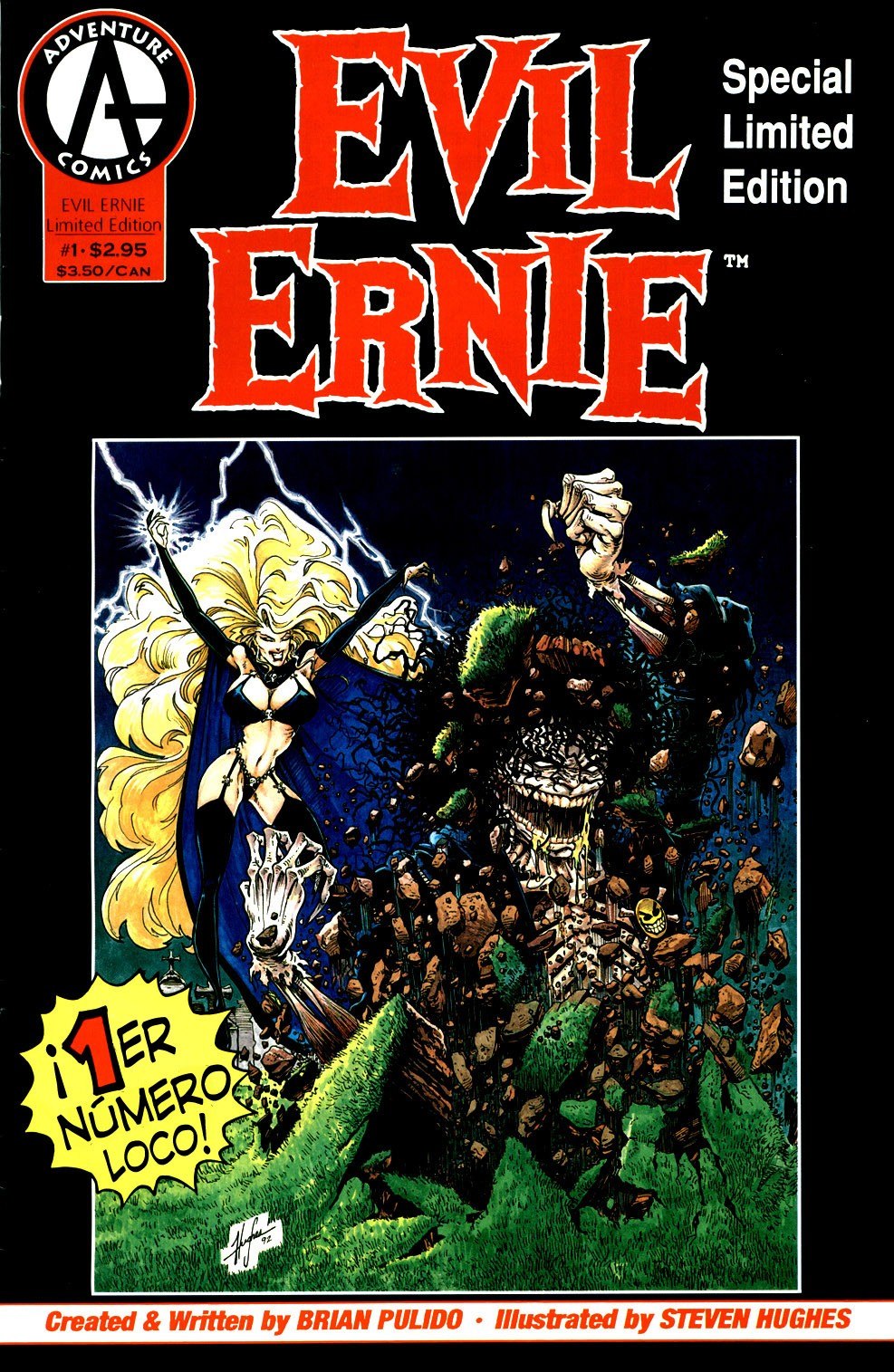 Portada ampliada de EVIL ERNIE