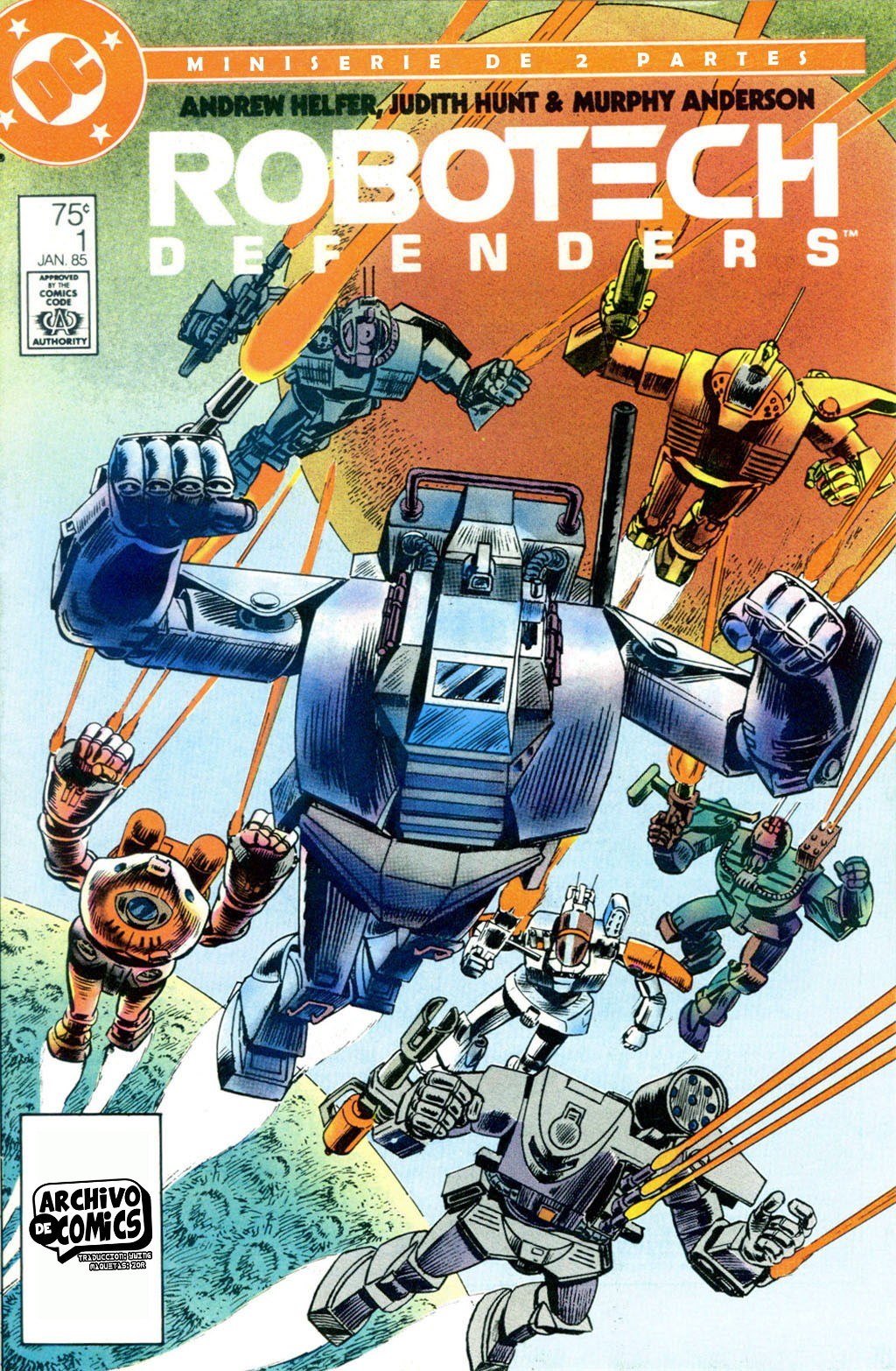 Portada ampliada de ROBOTech DEFENDERS