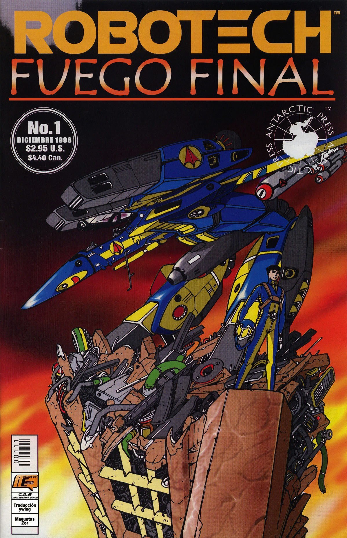 Portada ampliada de ROBOTech FUEGO FINAL
