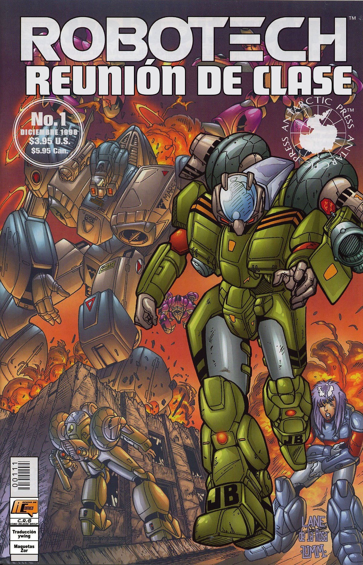 Portada ampliada de ROBOTech REUNIÓN DE CLASE