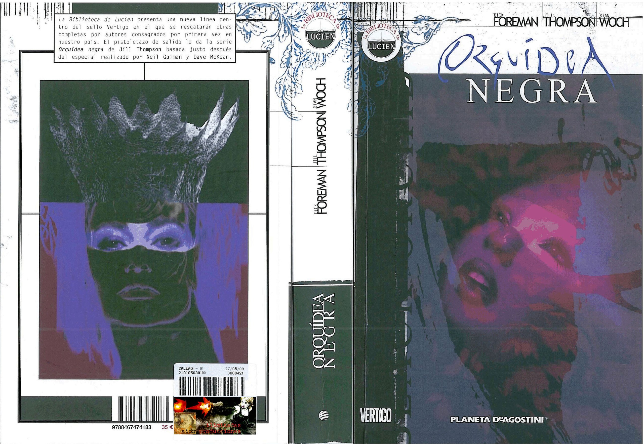 Portada ampliada de ORQUÍDEA NEGRA