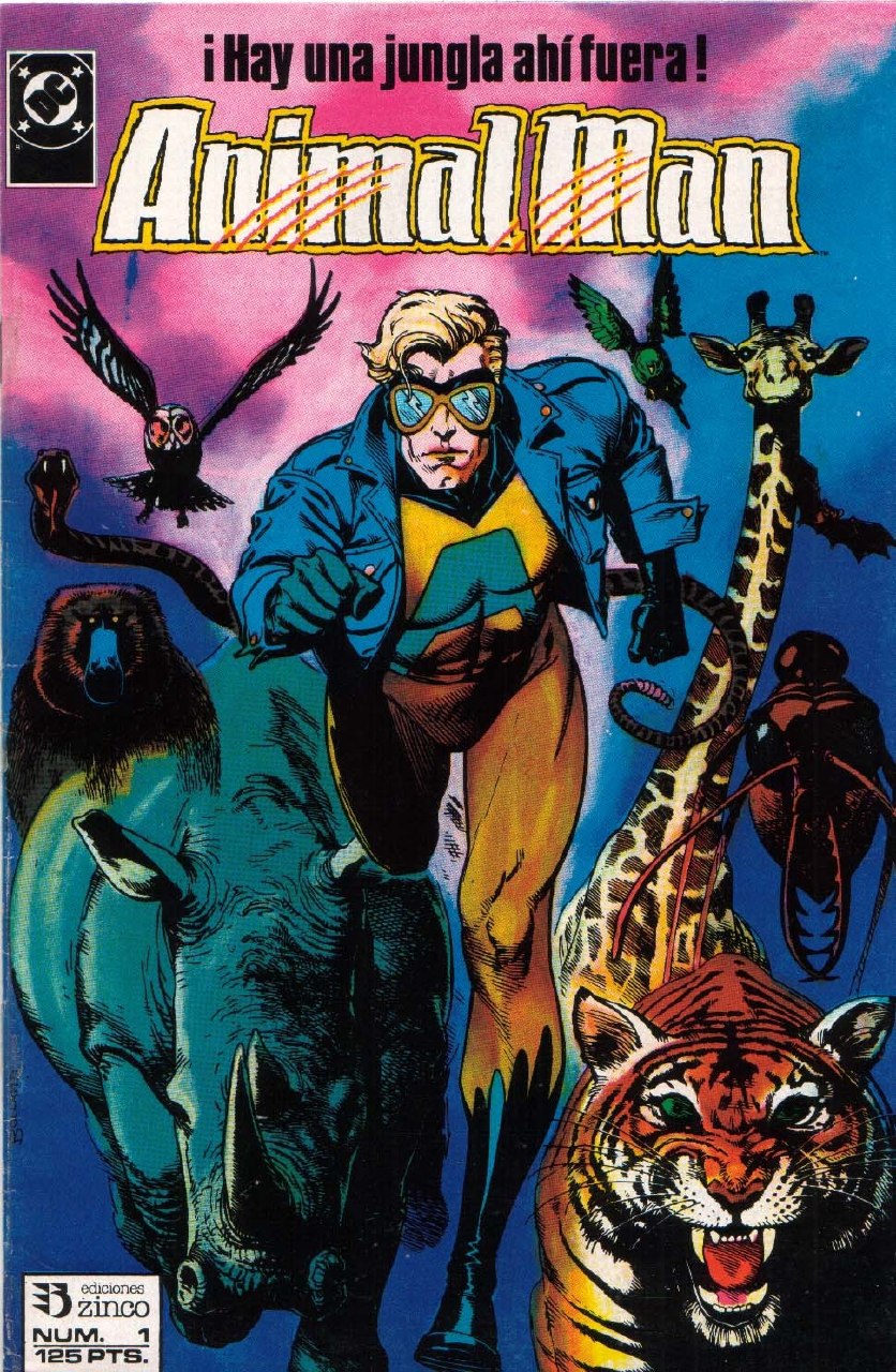 Portada ampliada de Animal Man