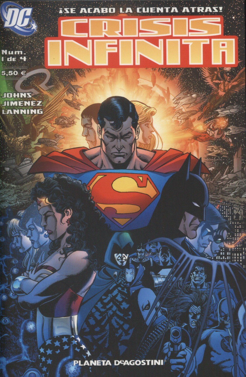 Portada ampliada de CRISIS INFINITA