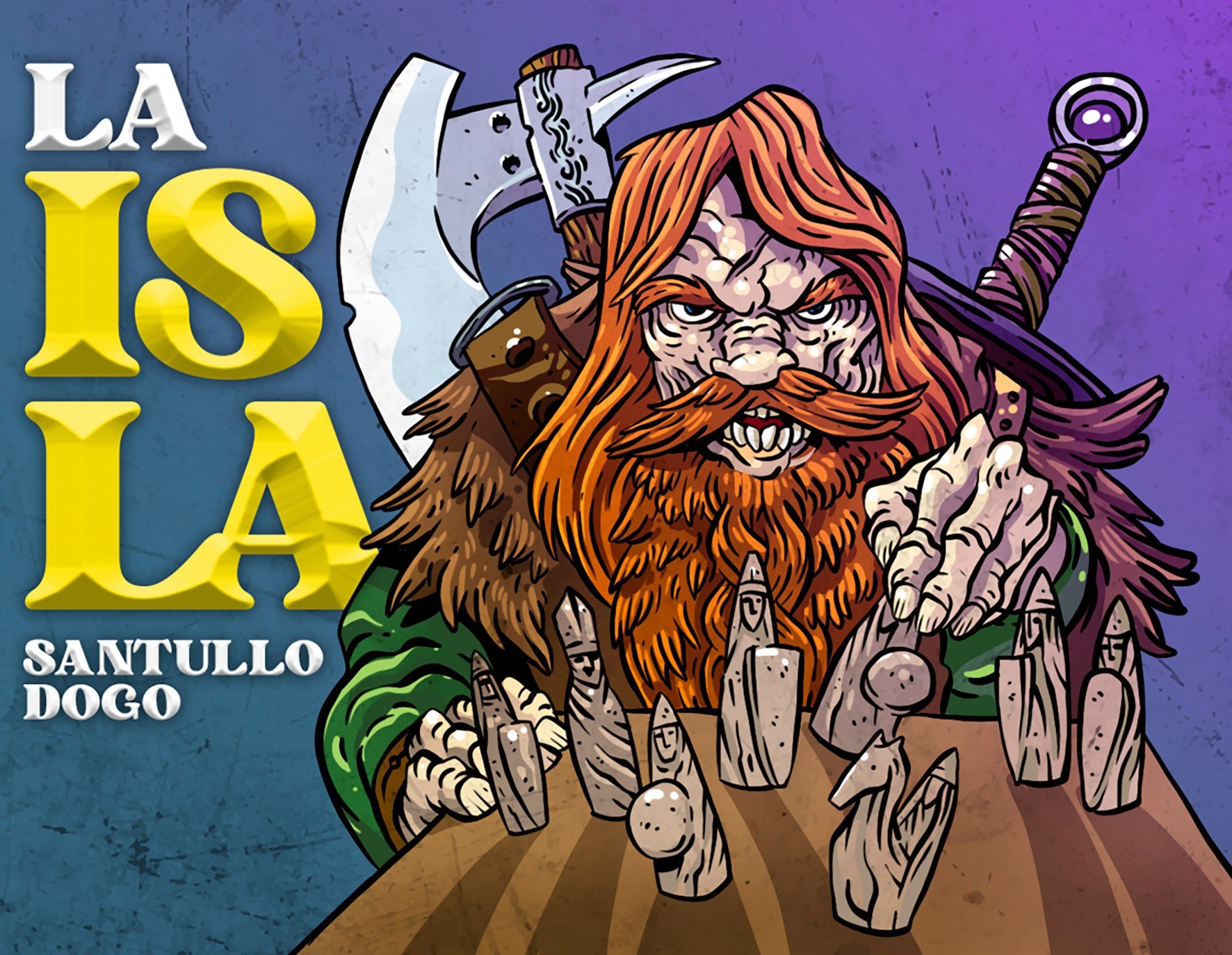 Portada ampliada de La isla por Santullo _ Alvarez