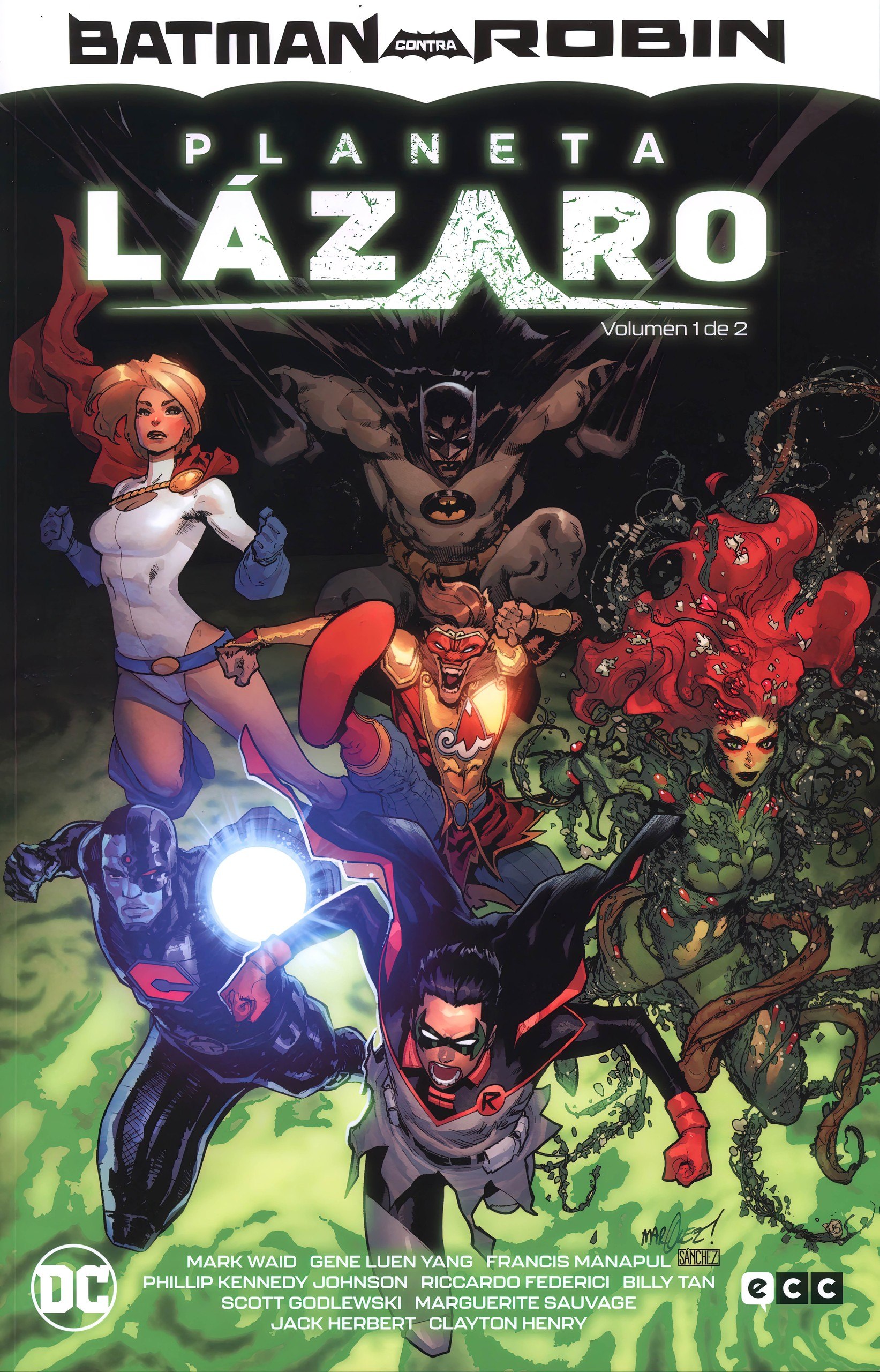 Portada ampliada de Batman Contra Robin - Planeta Lazaro (ECC)(2023)