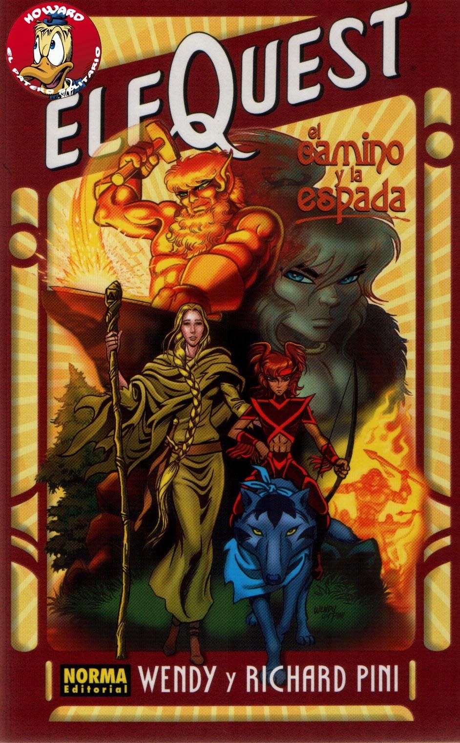 Portada ampliada de ELFQUEST el camino y la espada