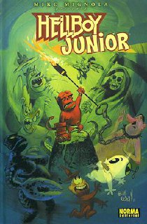 Portada ampliada de Hellboy Junior
