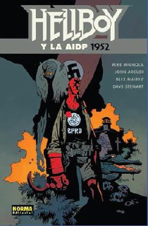 Portada ampliada de Hellboy y la AIDP 1952