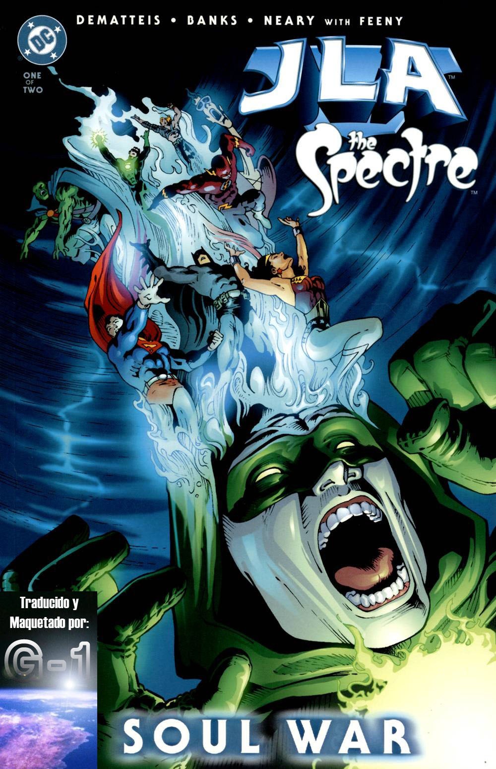 Portada ampliada de JLA the Spectre