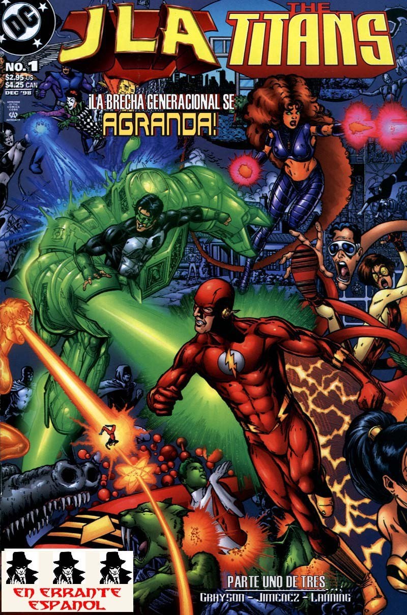 Portada ampliada de JLA Titans