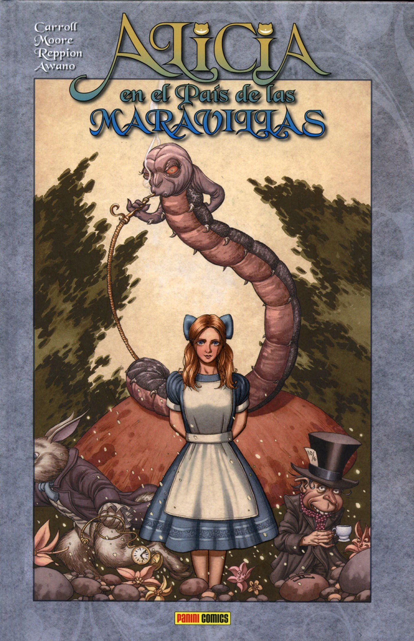 Portada ampliada de Aticia en el País de las Maravillas