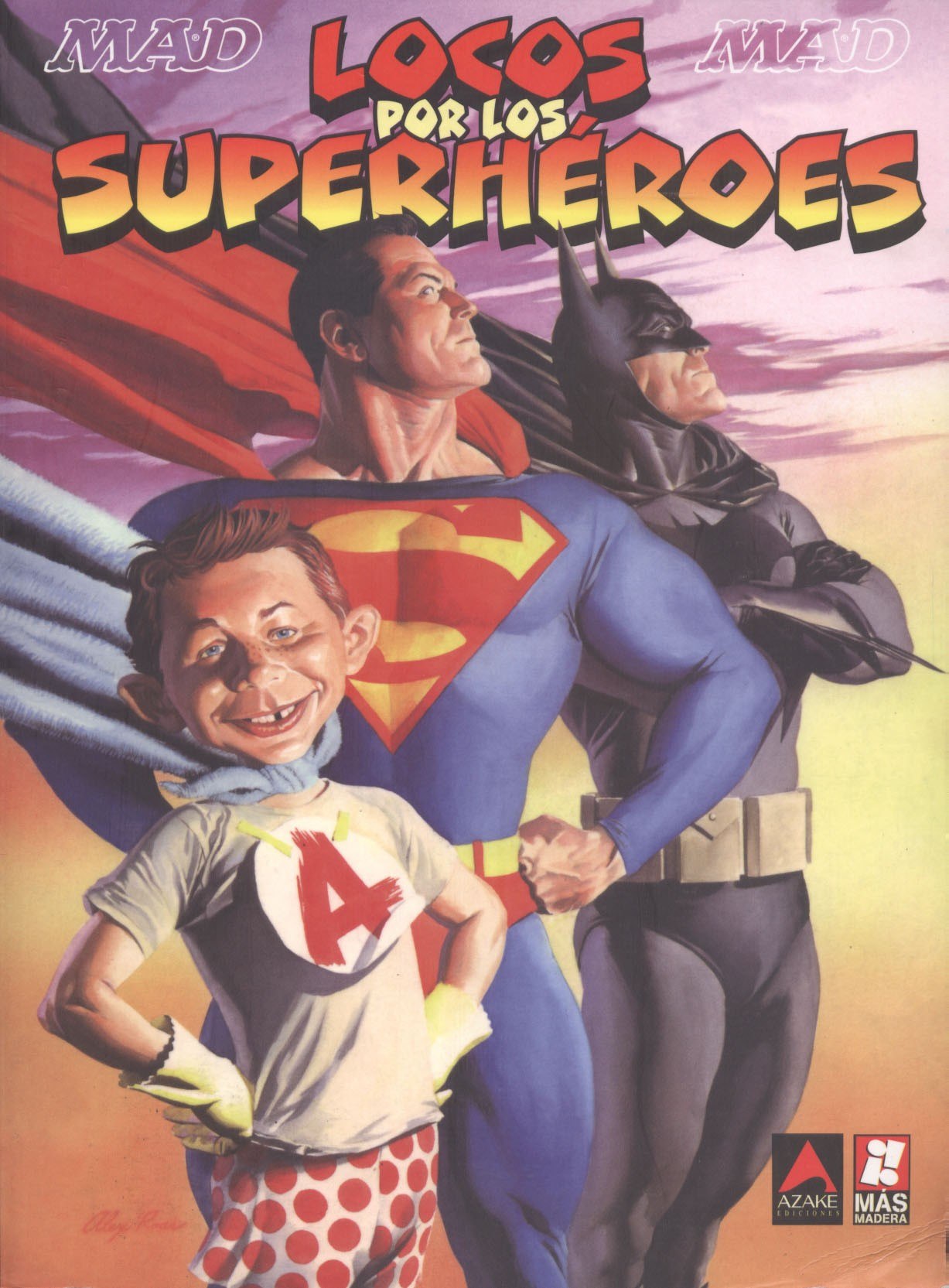 Portada ampliada de LOCOS POR LOS SUPERHEROES