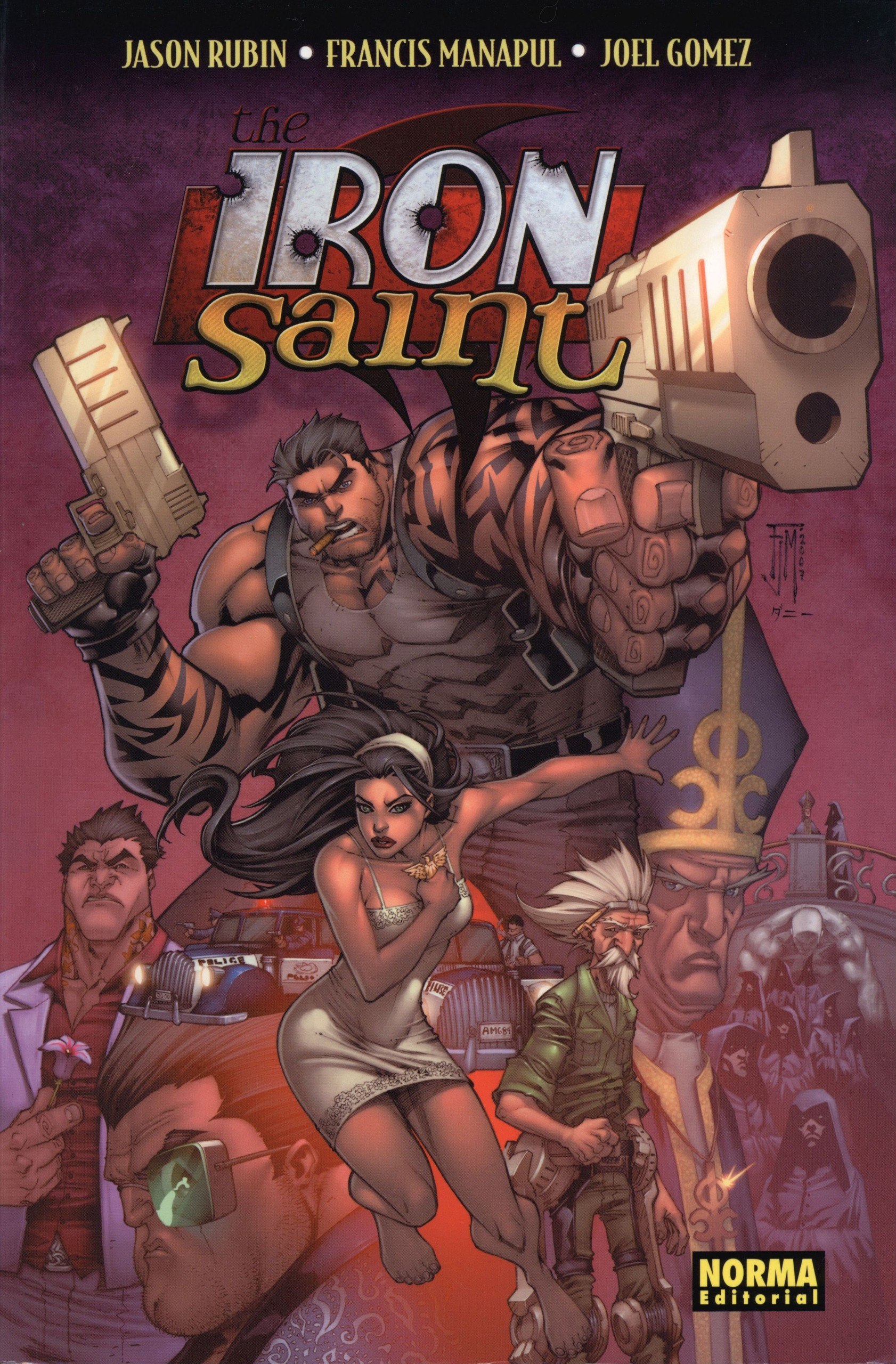 Portada ampliada de The Iron Saint