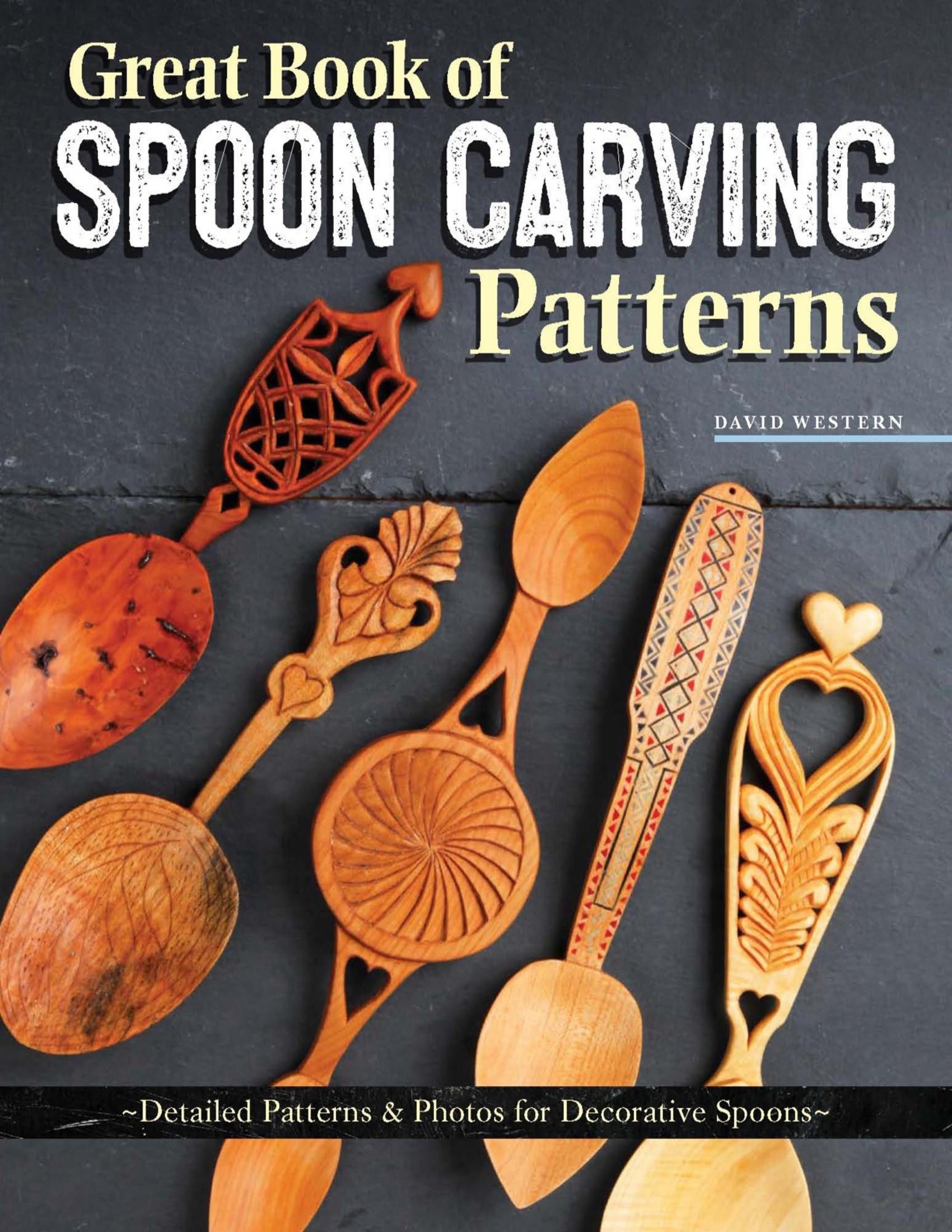 Portada ampliada de Great Book of SPOON CARVING Patterns