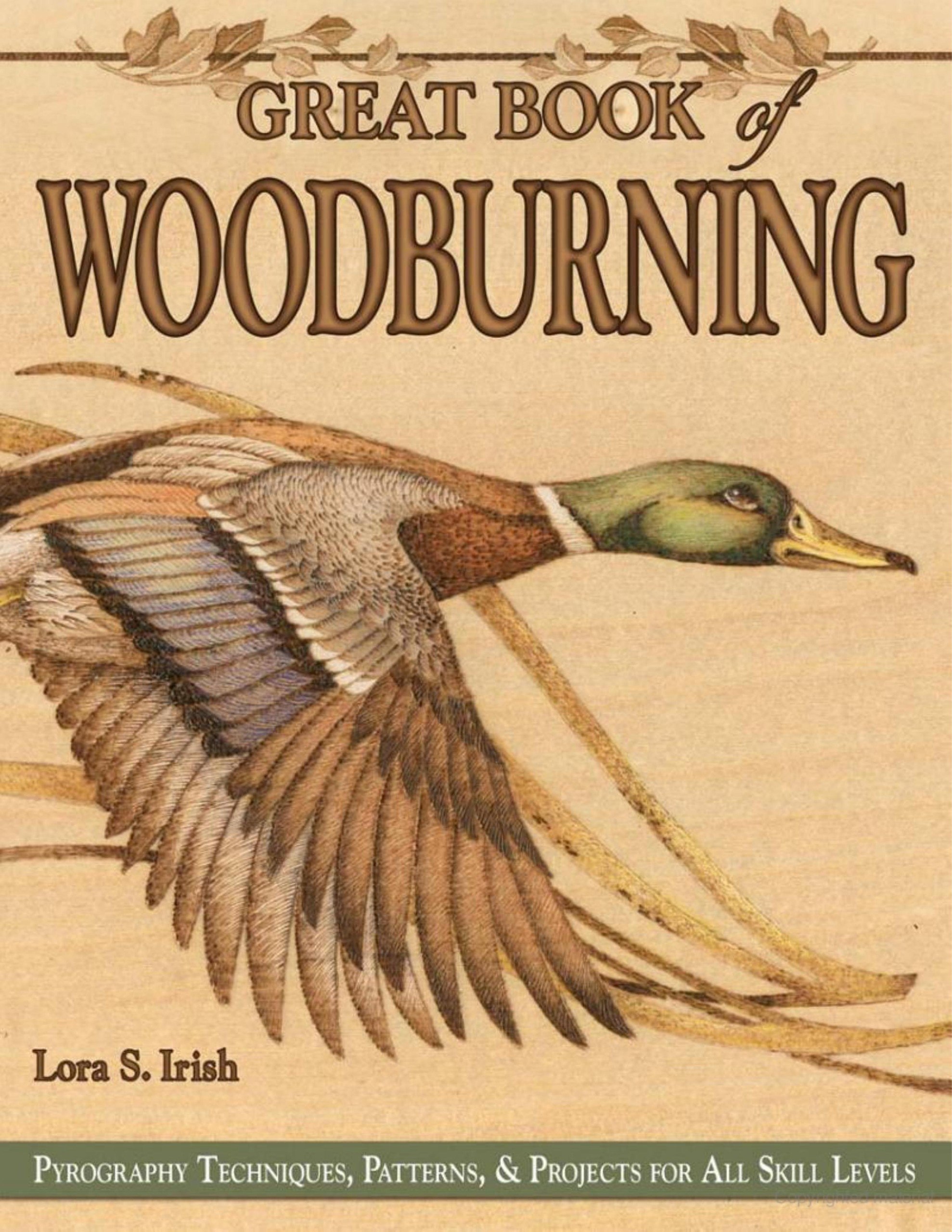 Portada ampliada de Great Book of Woodburning
