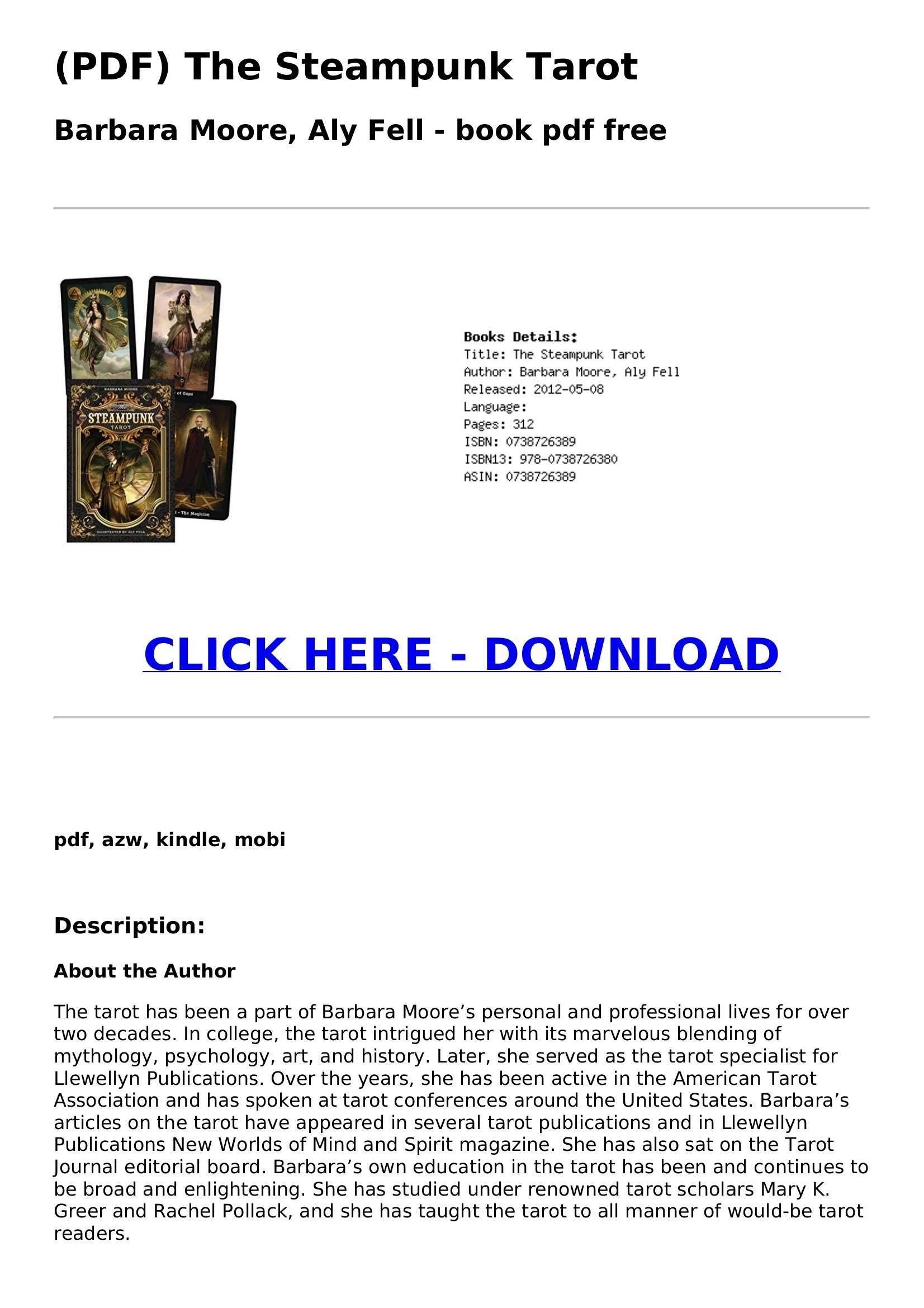 Portada ampliada de The Steampunk Tarot