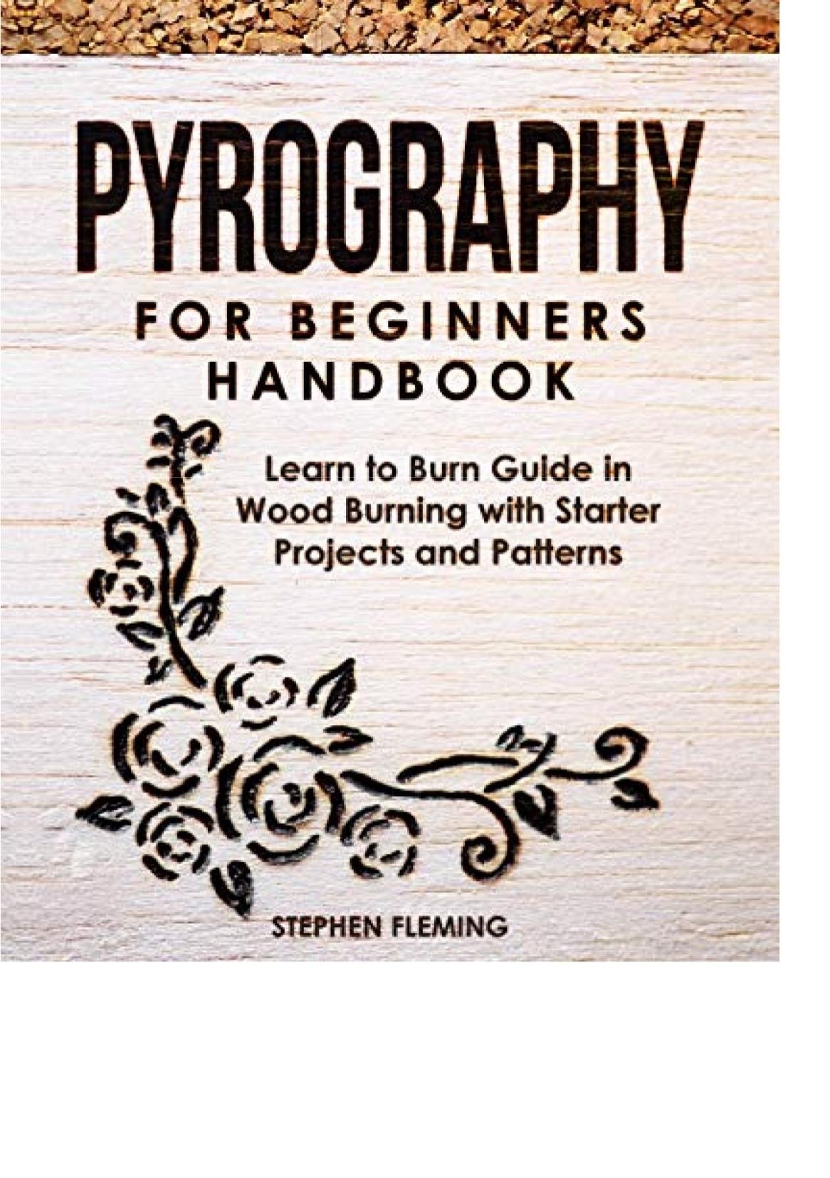 Portada ampliada de PYROGRAPHY FOR BEGINNERS HANDBOOK