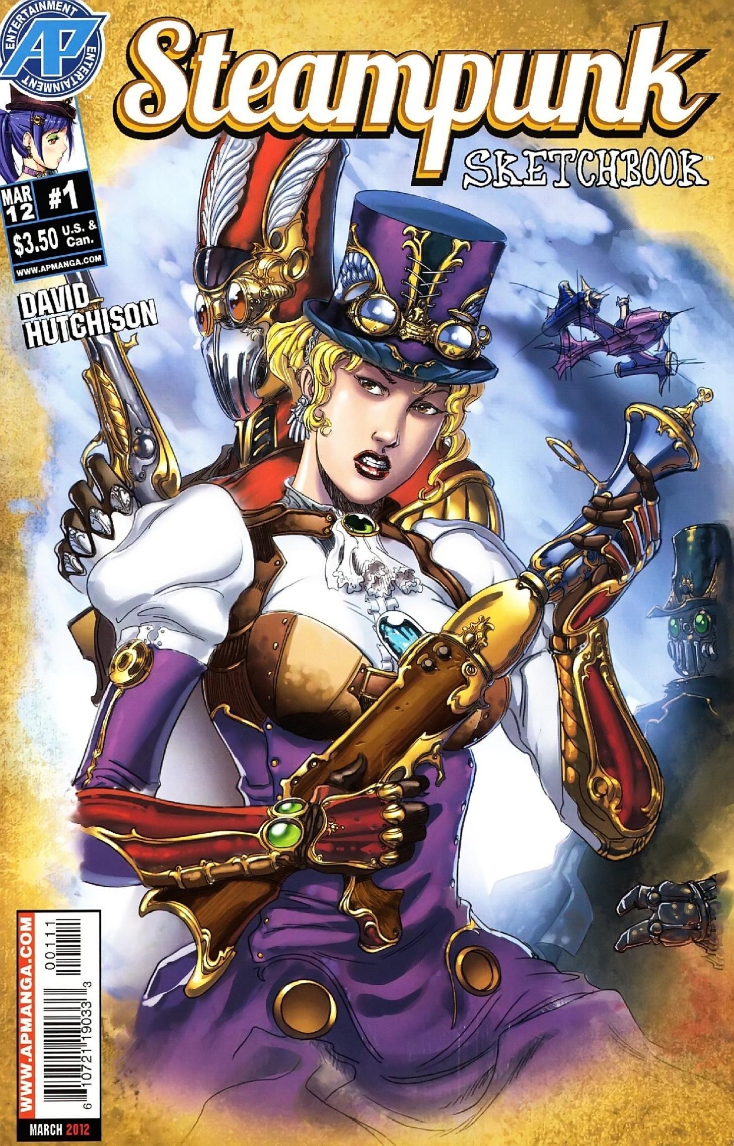 Portada ampliada de Steampunk Sketchbook