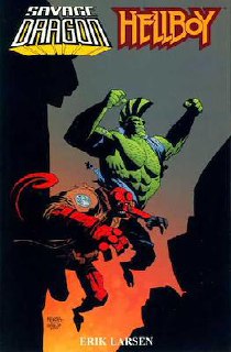 Portada ampliada de SAVAGE DRAGON HELLBOY