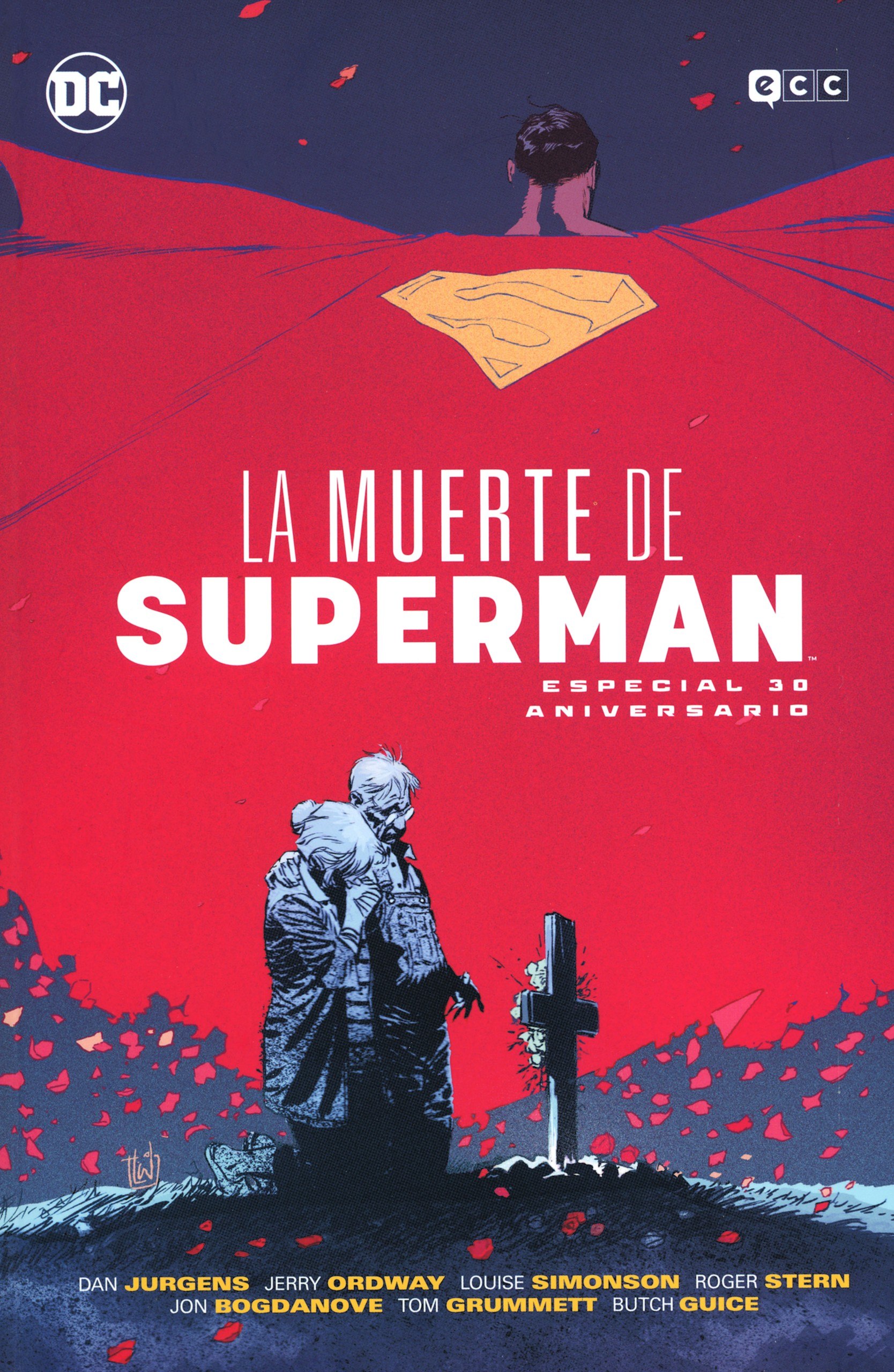 Portada ampliada de LA MUERTE DE SUPERMAN