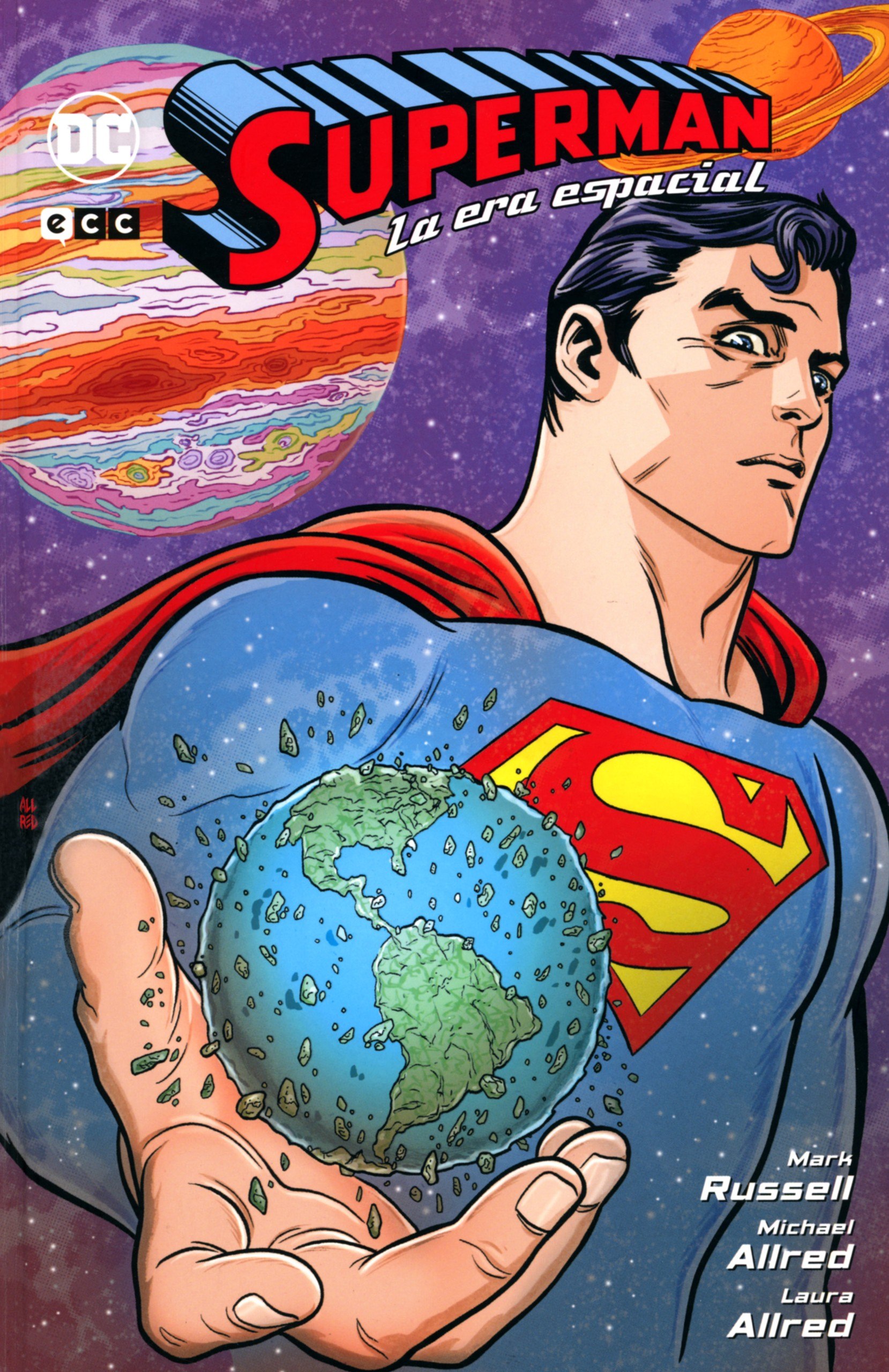 Portada ampliada de SUPERMAN la era espacial