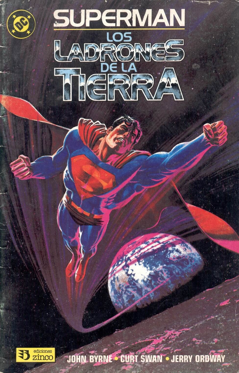 Portada ampliada de SUPERMAN LOS LADRONES DE LA TIERRA