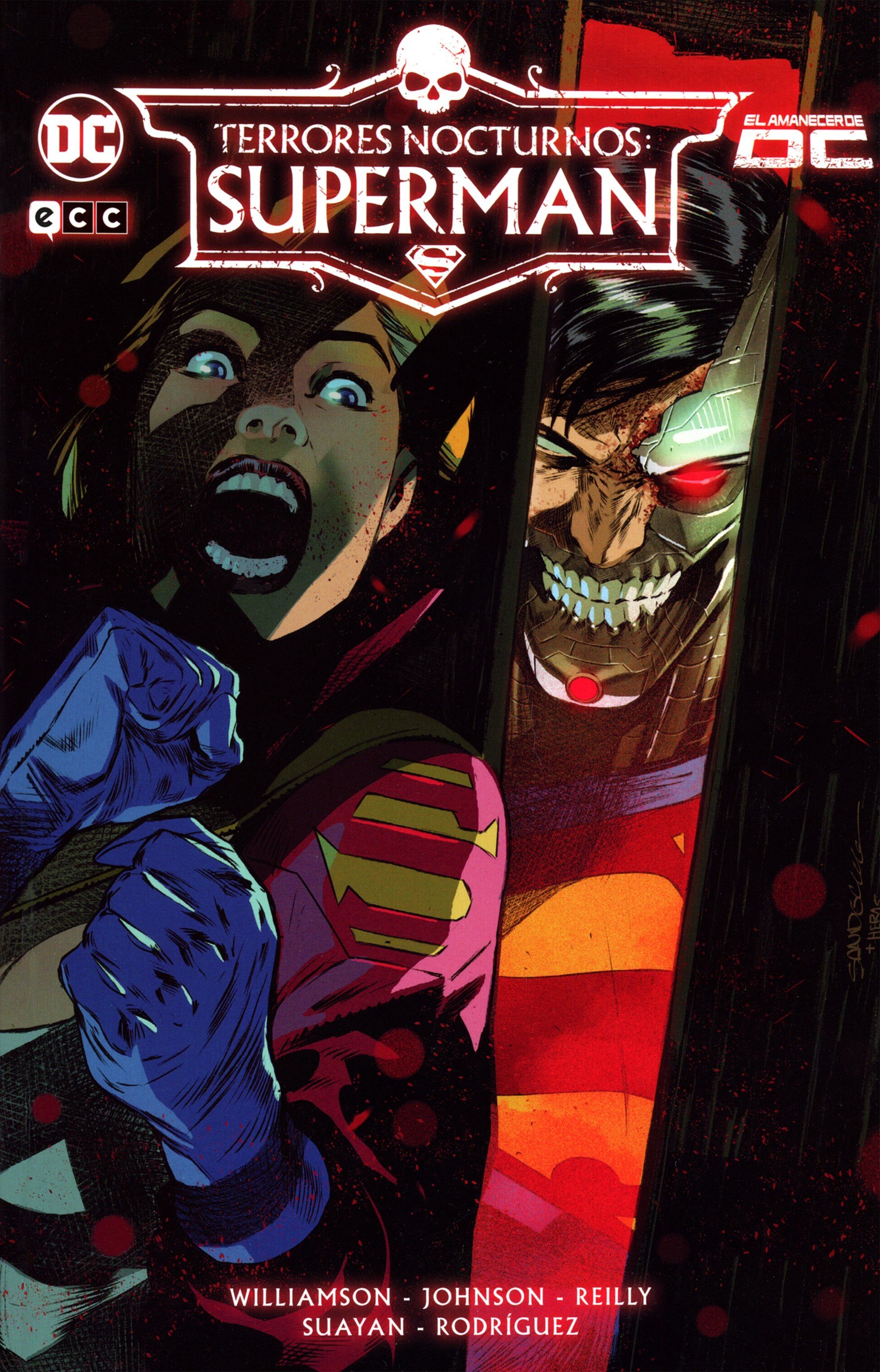 Portada ampliada de TERRORES NOCTURNOS: SUPERMAN