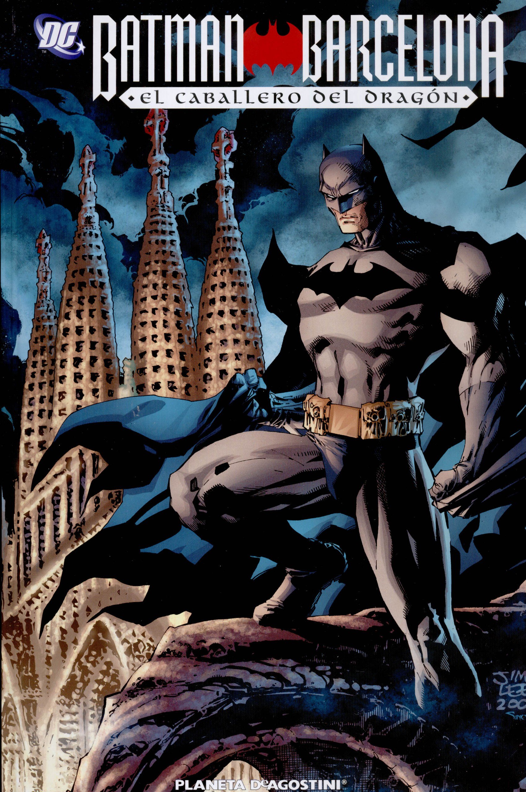Portada ampliada de BATMAN BARCELONA EL CABALLERO DEL DRAGÓN