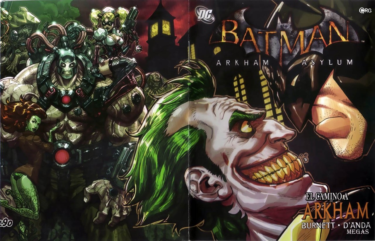 Portada ampliada de BATMAN ARKHAM ASYLUM