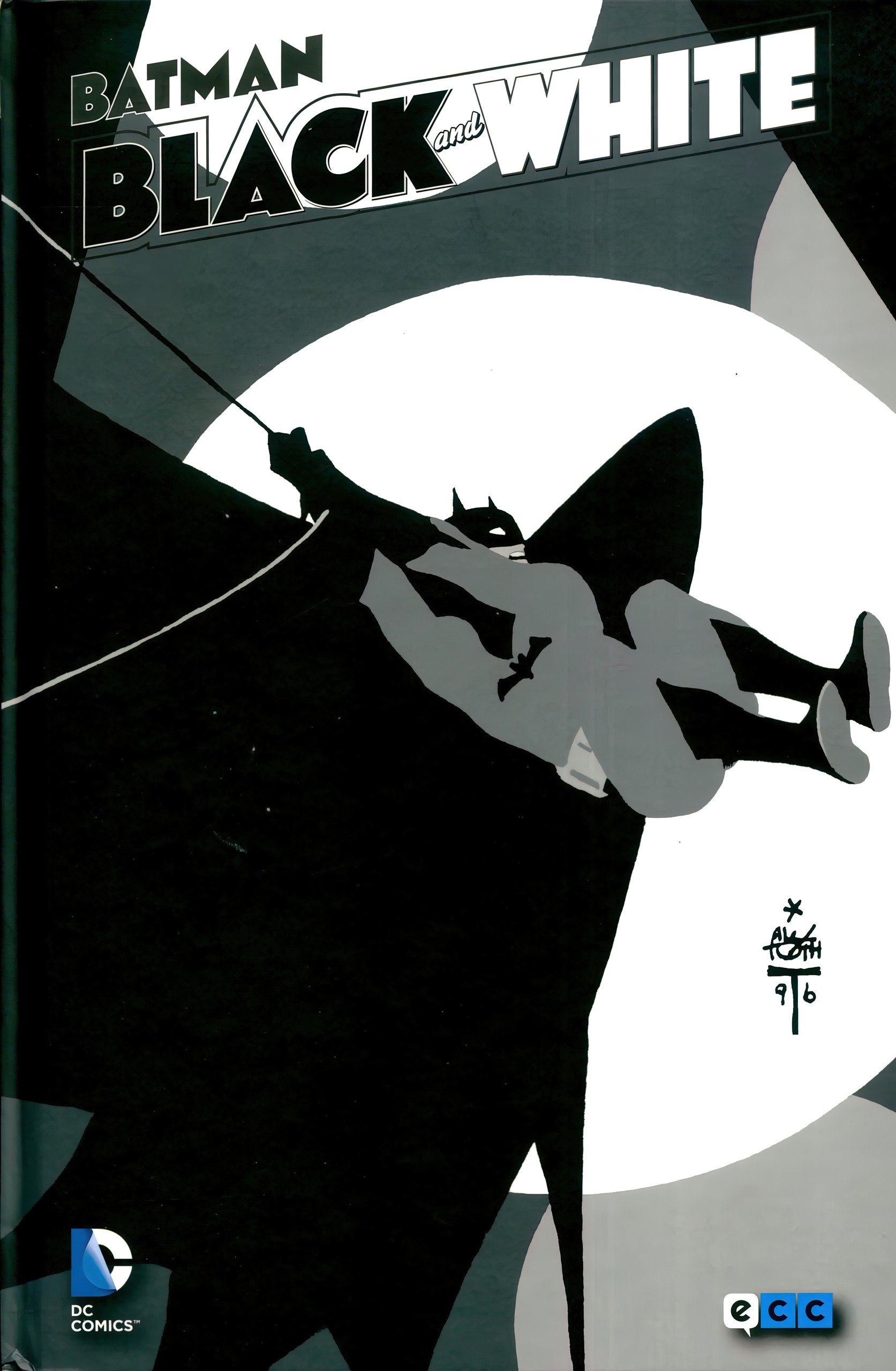 Portada ampliada de Batman Black and White