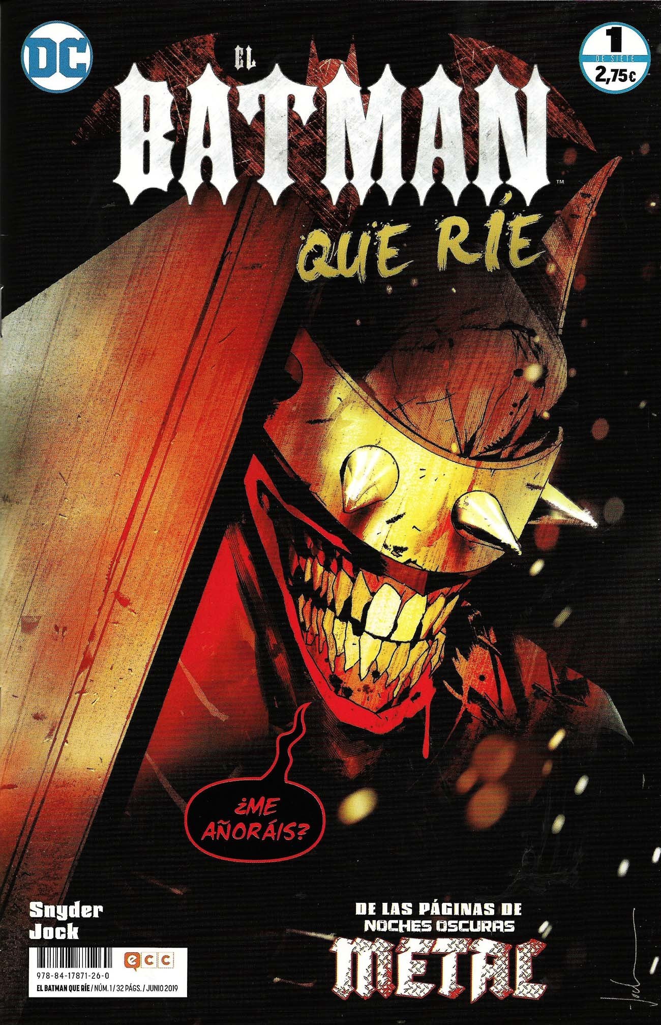 Portada ampliada de El Batman que ríe