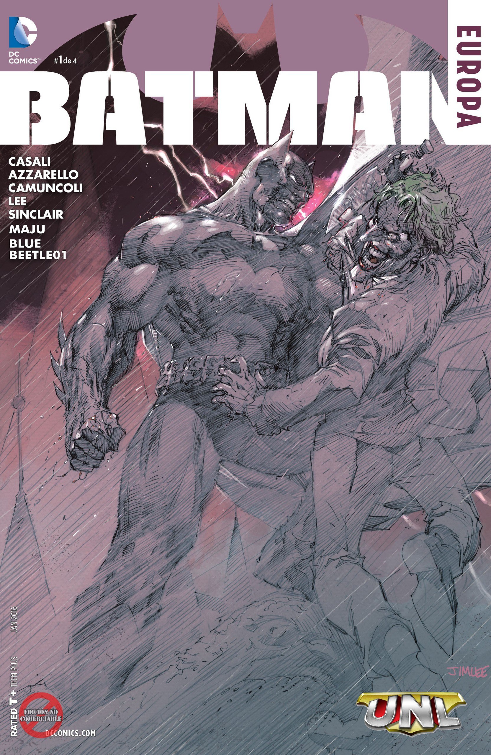 Portada ampliada de BATMAN EUROPA
