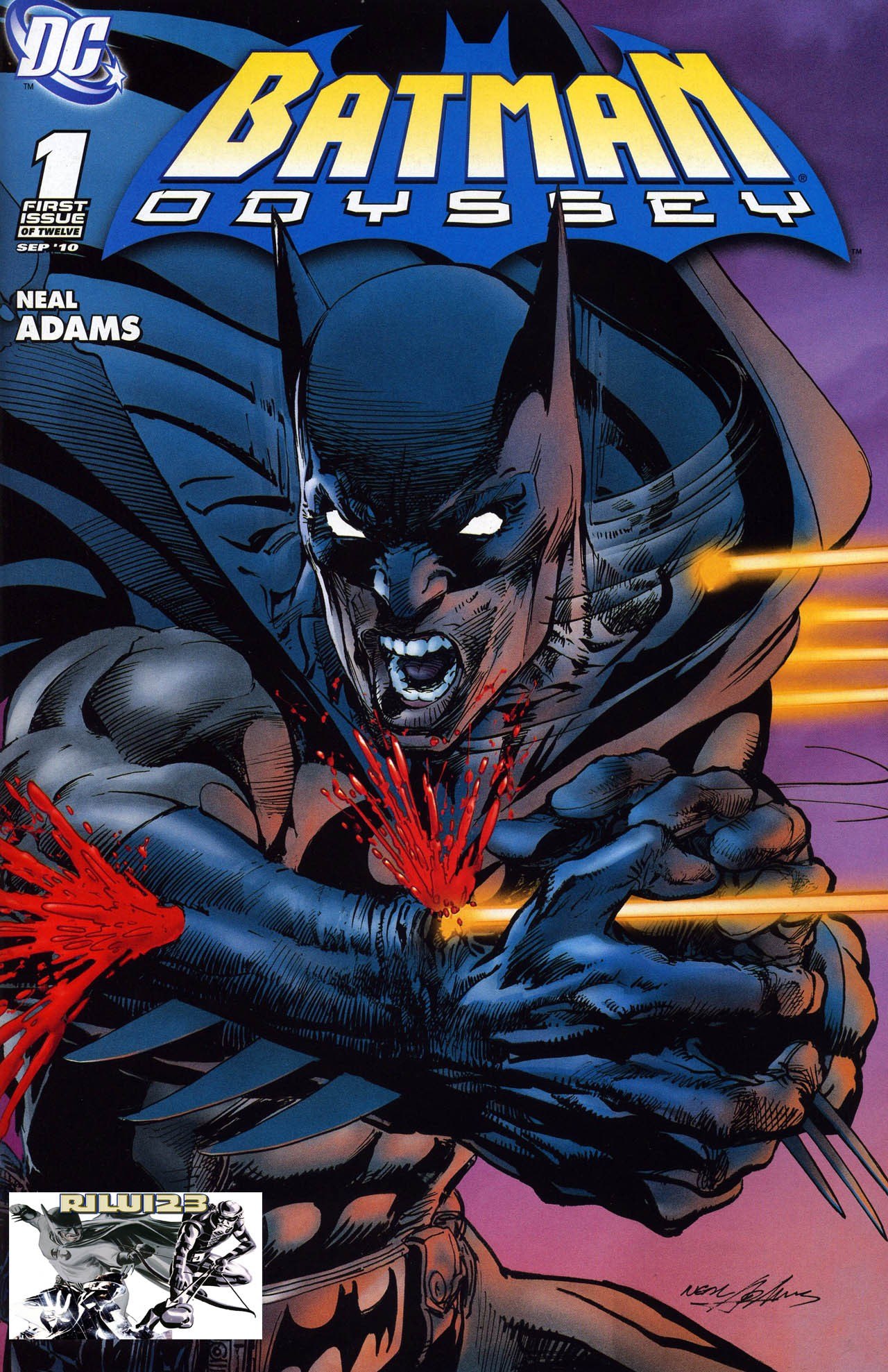 Portada ampliada de Batman Odyssey