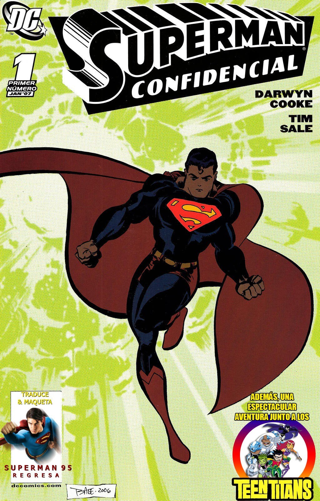 Portada ampliada de SUPERMAN CONFIDENCIAL