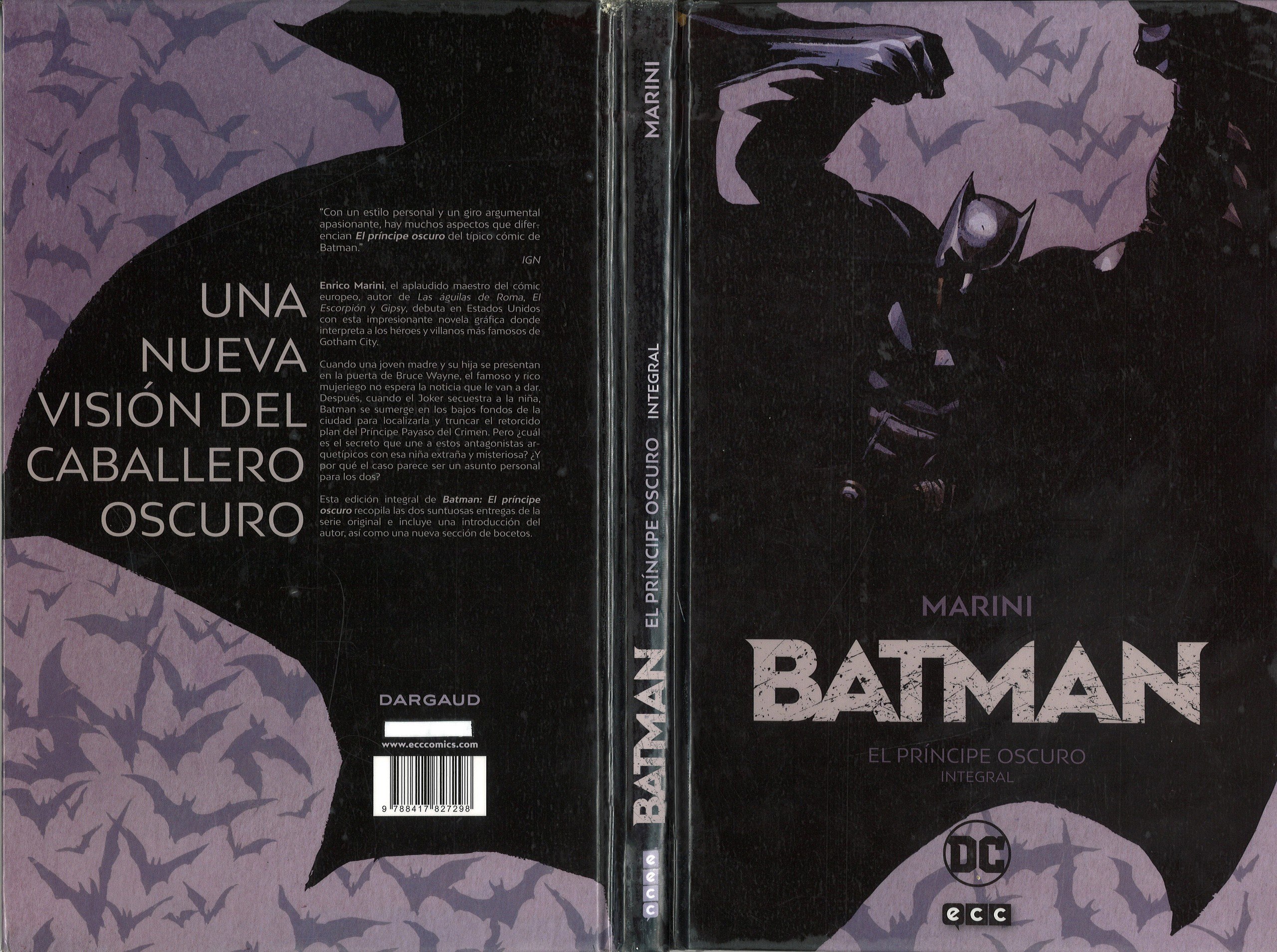 Portada ampliada de BATMAN EL PRÍNCIPE OSCURO INTEGRAL