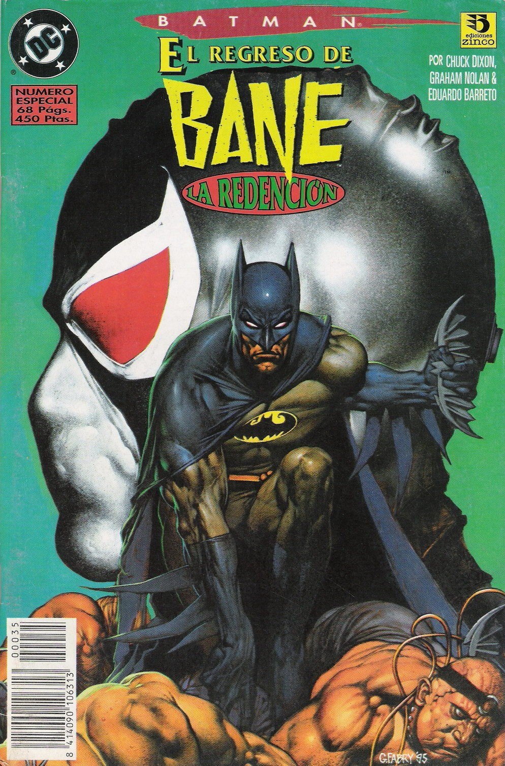 Portada ampliada de BATMAN EL REGRESO DE BANE LA REDENCIÓN