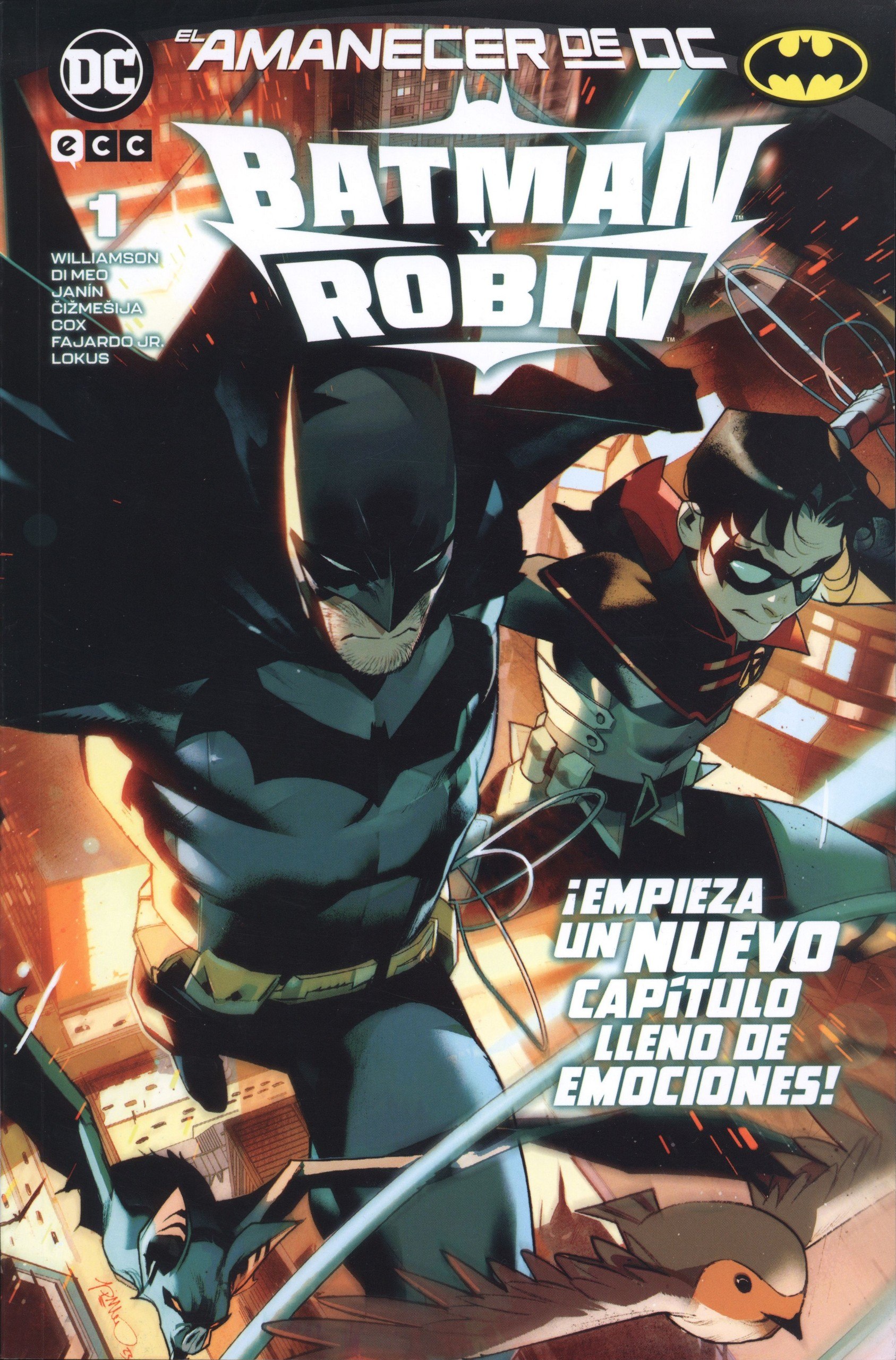 Portada ampliada de Batman y Robin