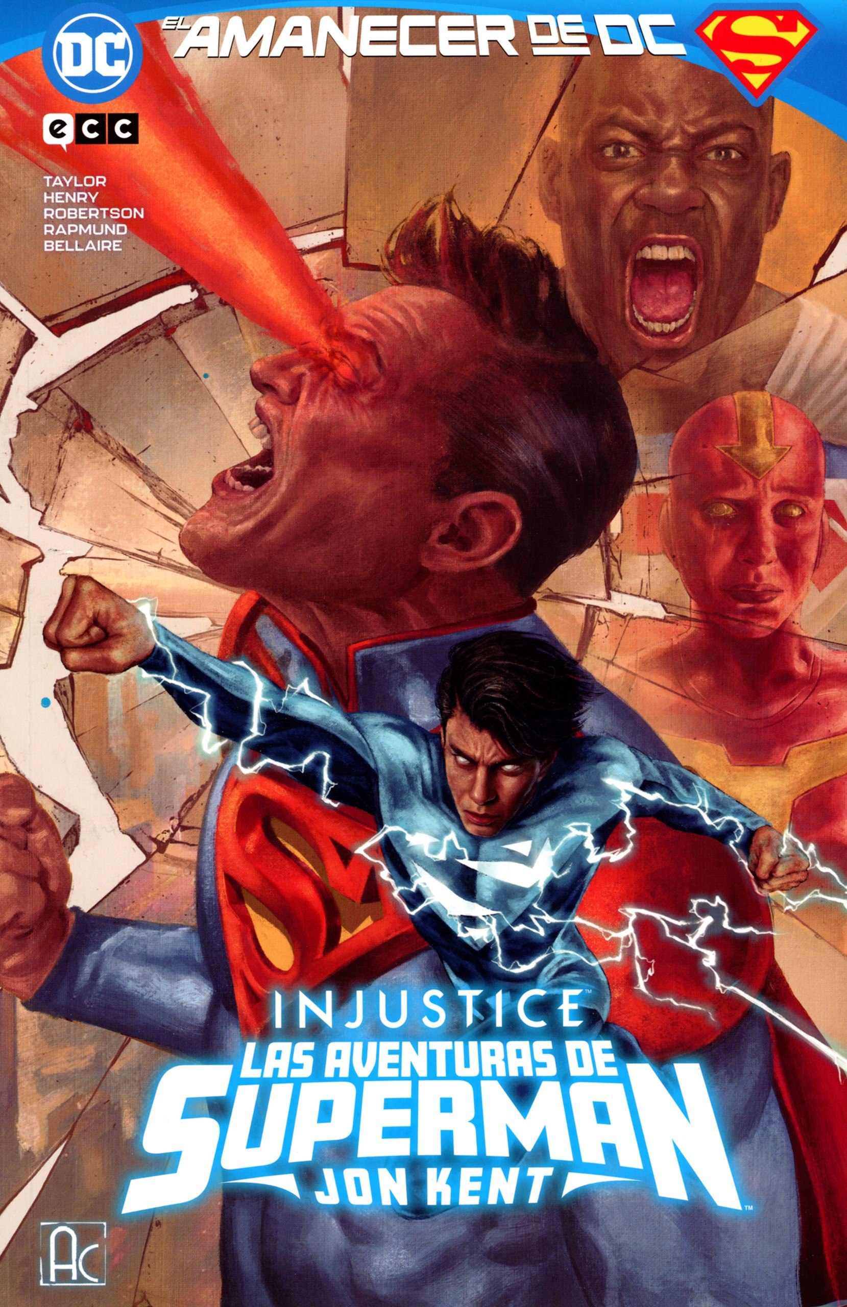 Portada ampliada de INJUSTICE LAS AVENTURAS DE SUPERMAN JON KENT