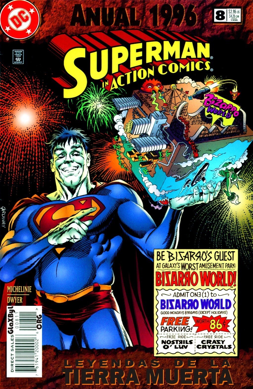 Portada ampliada de Superman Action Comics