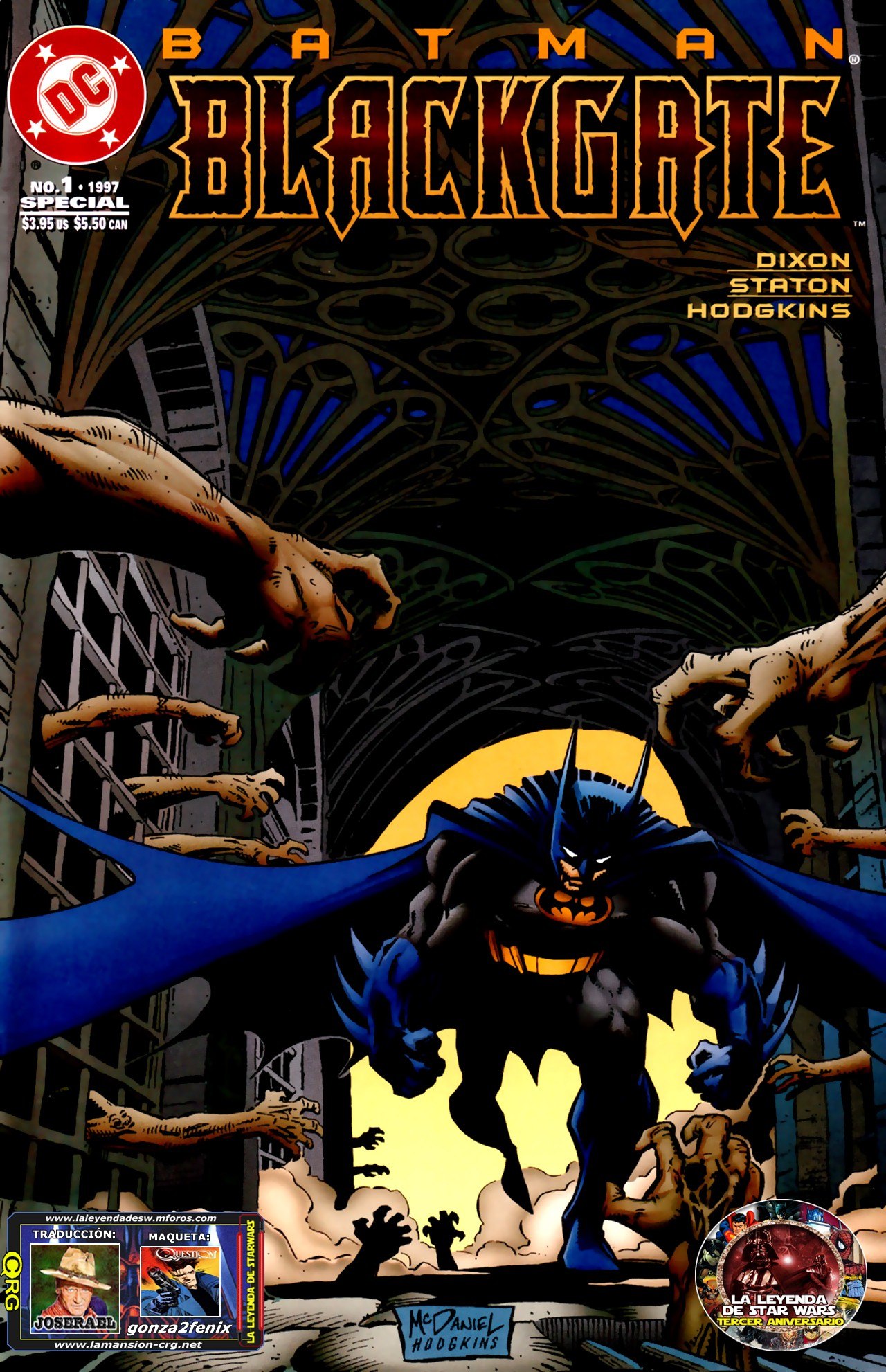 Portada ampliada de BATMAN BLACKGATE